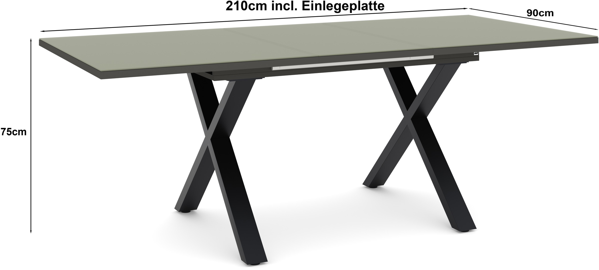 set one by Musterring Esstisch »Reno« 1 Stk. tlg. Mit Vierkantfuß, wählbaren Gestellen und Plattenfarben