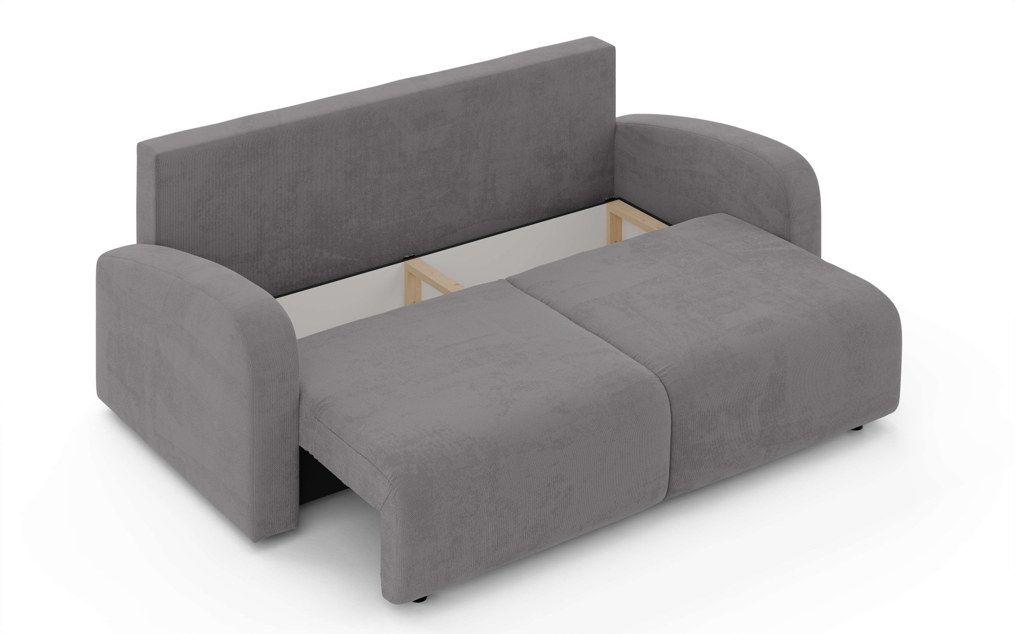 INOSIGN 3-Sitzer »JIGGS wahlweise Schlafsofa mit Bettkasten, Maße B/H/T: 228/96/110 cm«, Sofa mit Wellenunterfederung, enthält 2 Rückenkissen und 2 Zierkissen