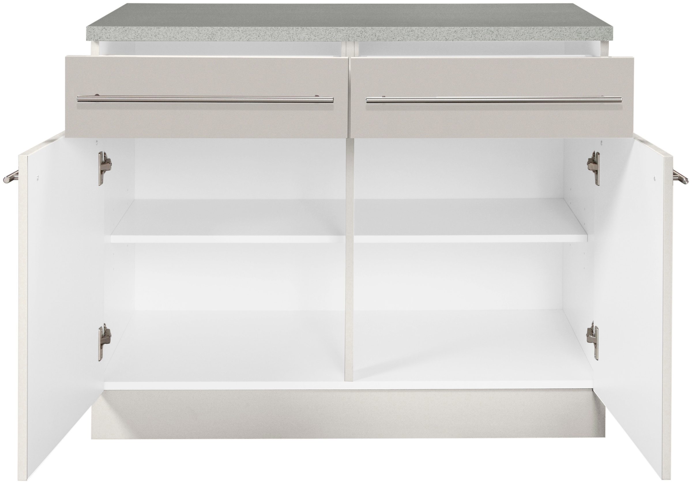 wiho Küchen Unterschrank »Chicago, TOPSELLER« 100 cm breit, 2 Schubkästen und 2 Türen, für viel Stauraum