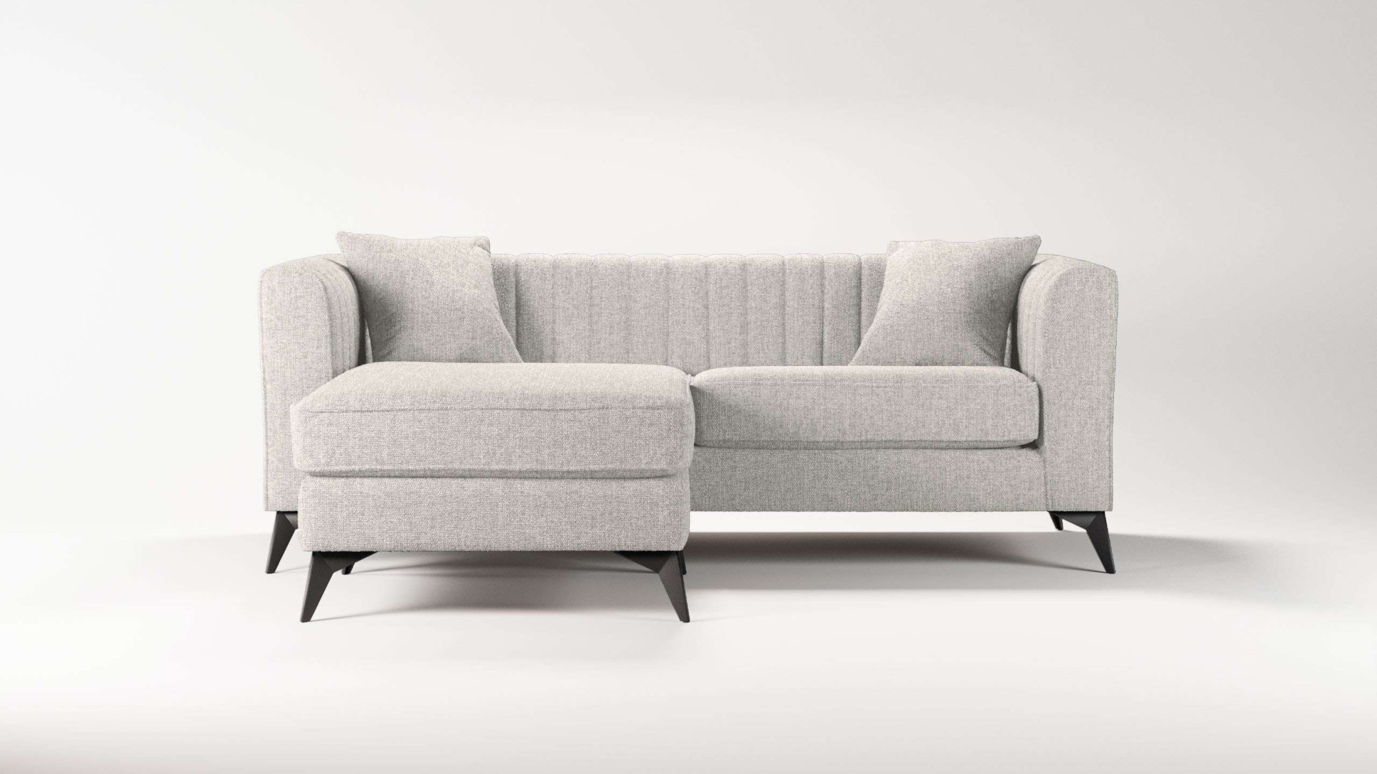 Places of Style Ecksofa »MATTHEW L-Form ideal für kleine Räume, Maße B/T/H: günstig online kaufen