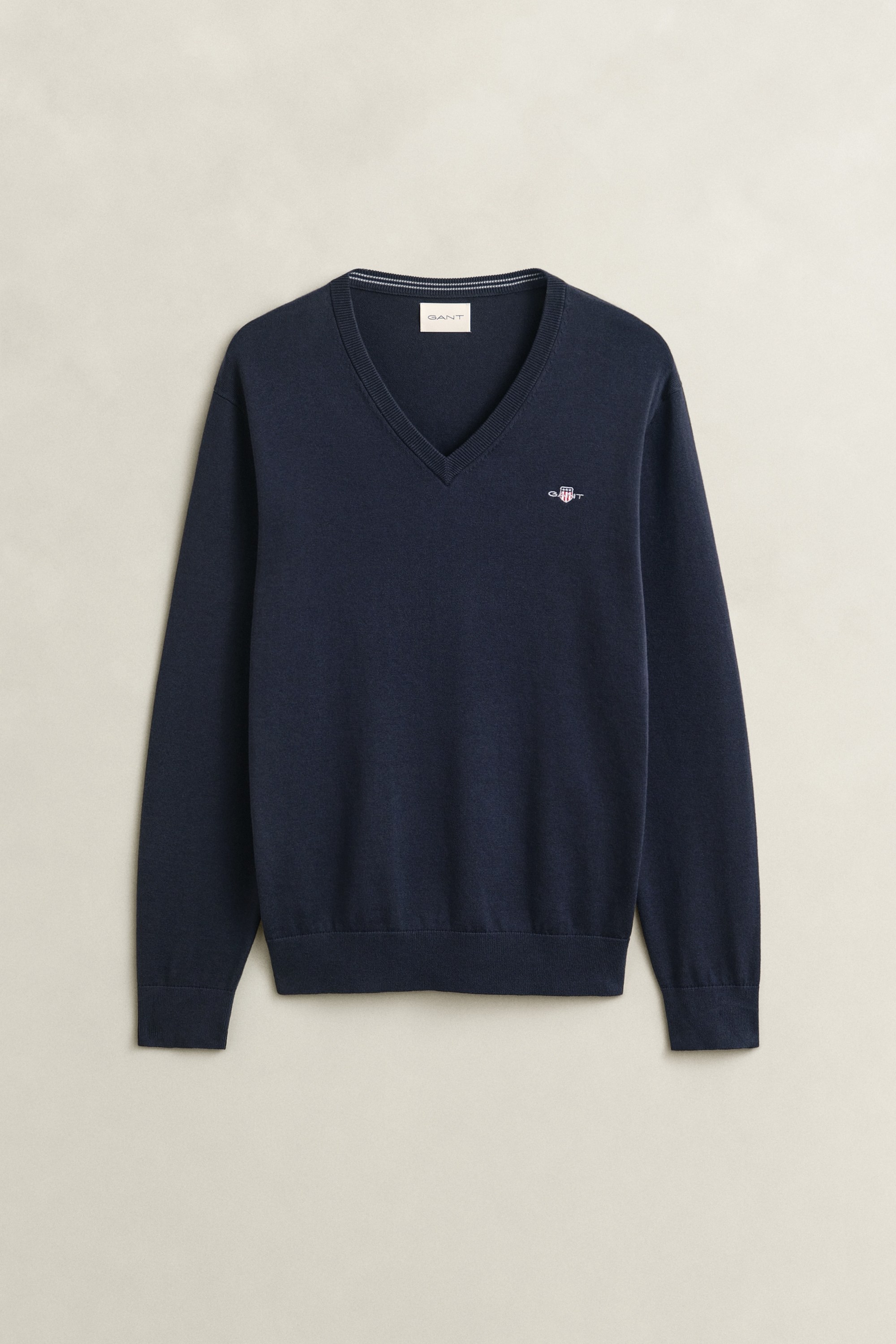 Gant V-Ausschnitt-Pullover »CLASSIC COTTON V-NECK« Regular fit mit V-Ausschnitt
