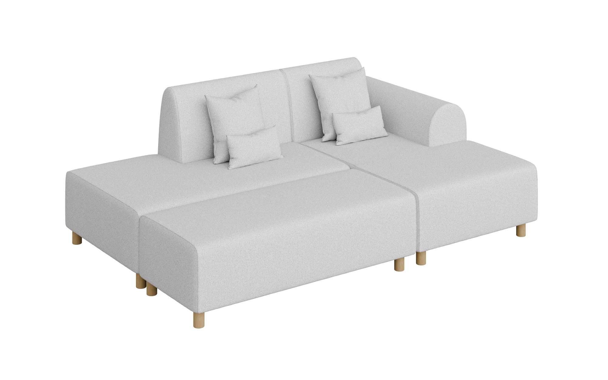 INOSIGN Ecksofa »Suyala«, L-Form mit Hocker