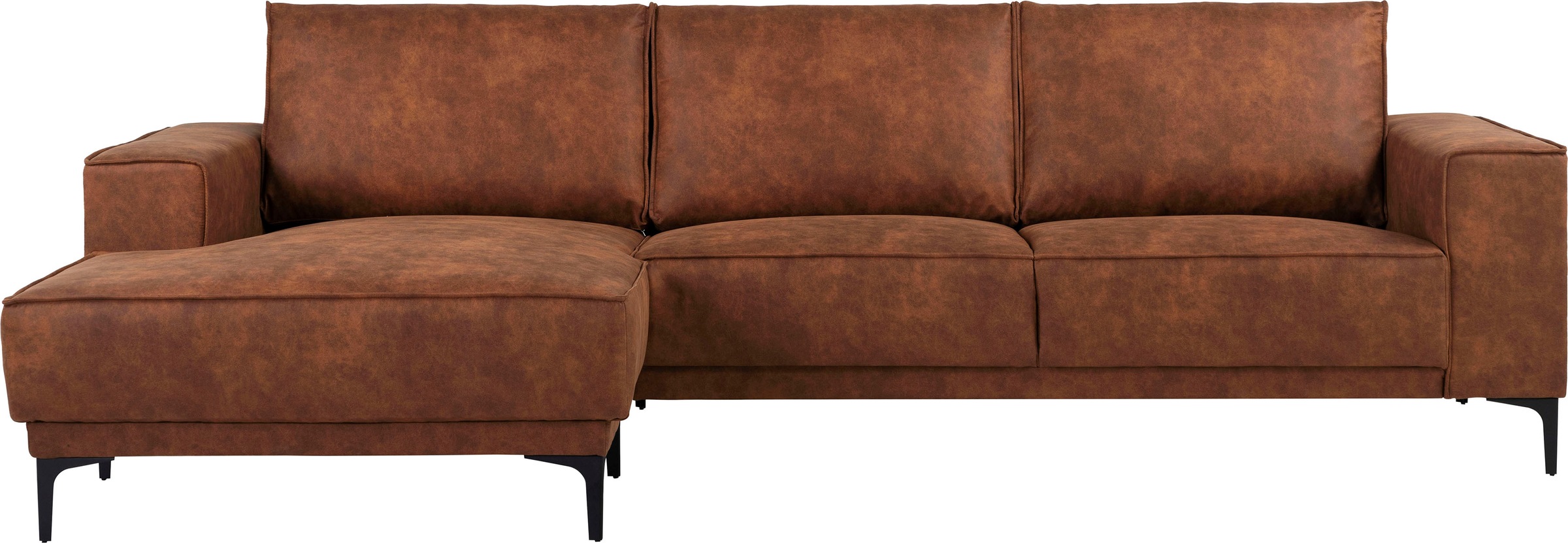 Places of Style Ecksofa »Polsterecke Oland, Struktur, Flachgewebe, Luxus-Mi günstig online kaufen