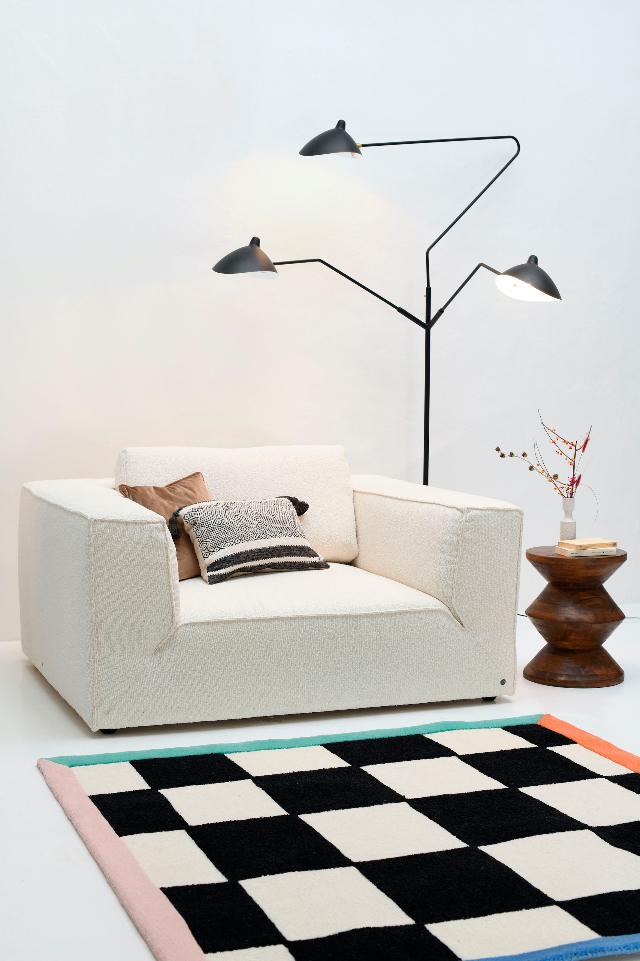 TOM TAILOR HOME Loveseat »BIG CUBE STYLE«, mit bequemen Stegkissen, extra g günstig online kaufen