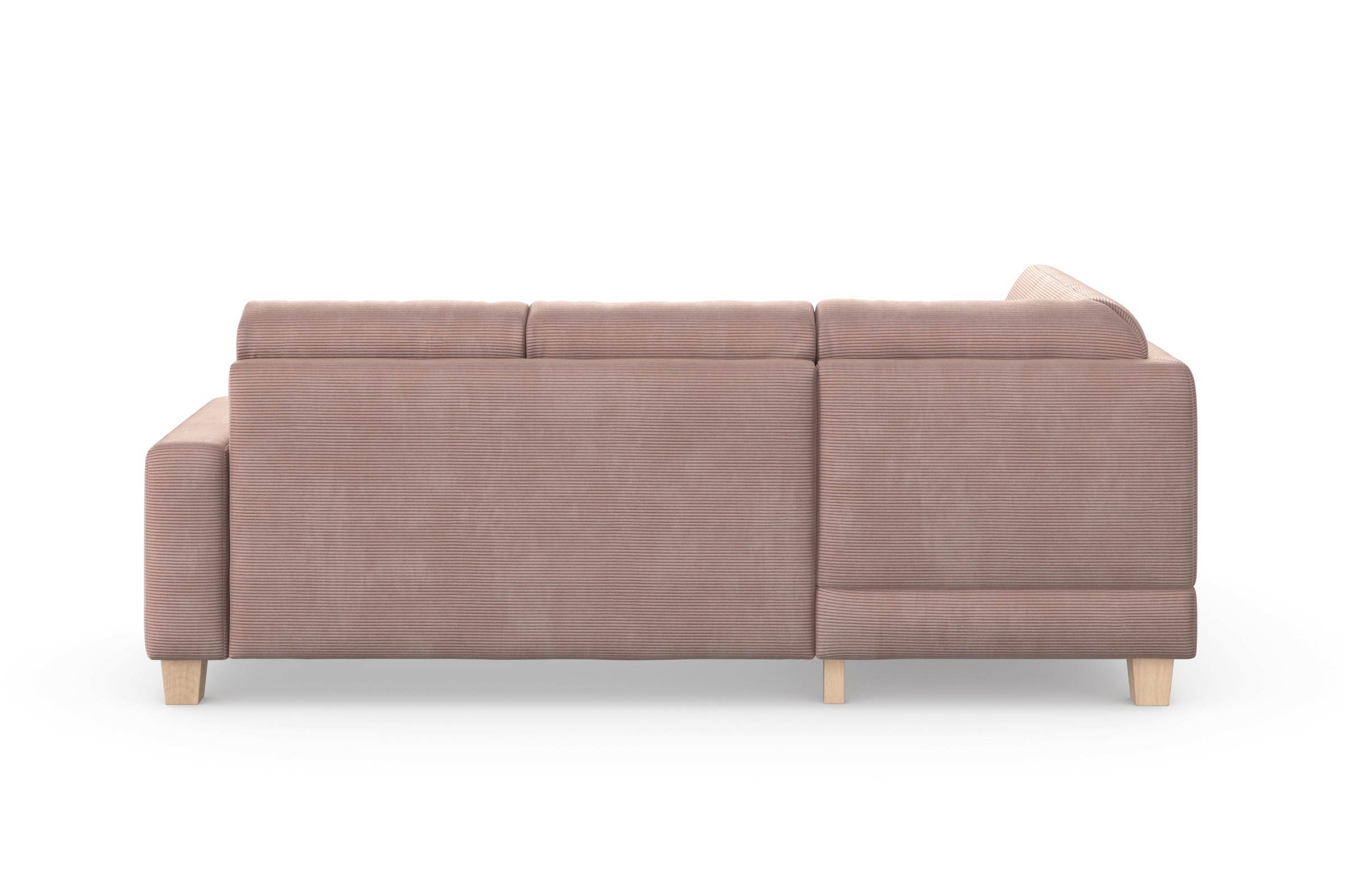 Home affaire Ecksofa »Summer L-Form«, mit Ottomane, wahlweise mit Bettfunktion und Bettkasten, Cord-Bezug