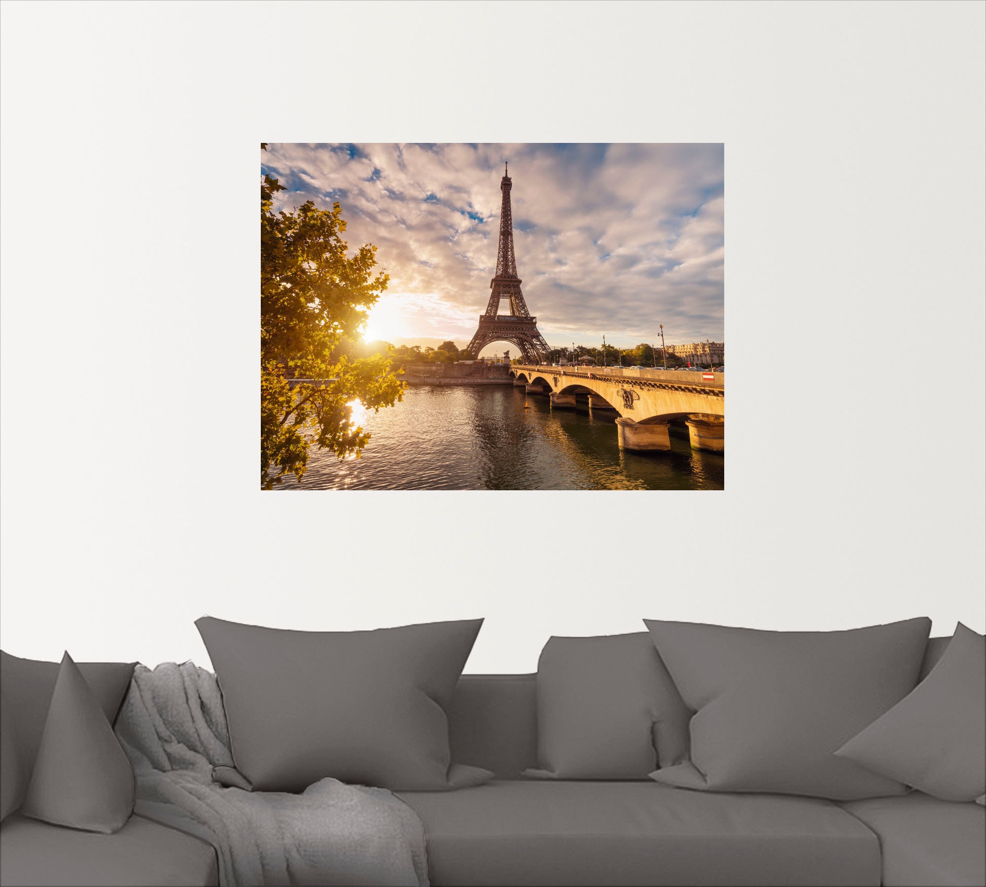 Artland Wandbild »Paris Eiffelturm II«, Gebäude, (1 St.), als Leinwandbild, Poster, Wandaufkleber in verschied. Größen