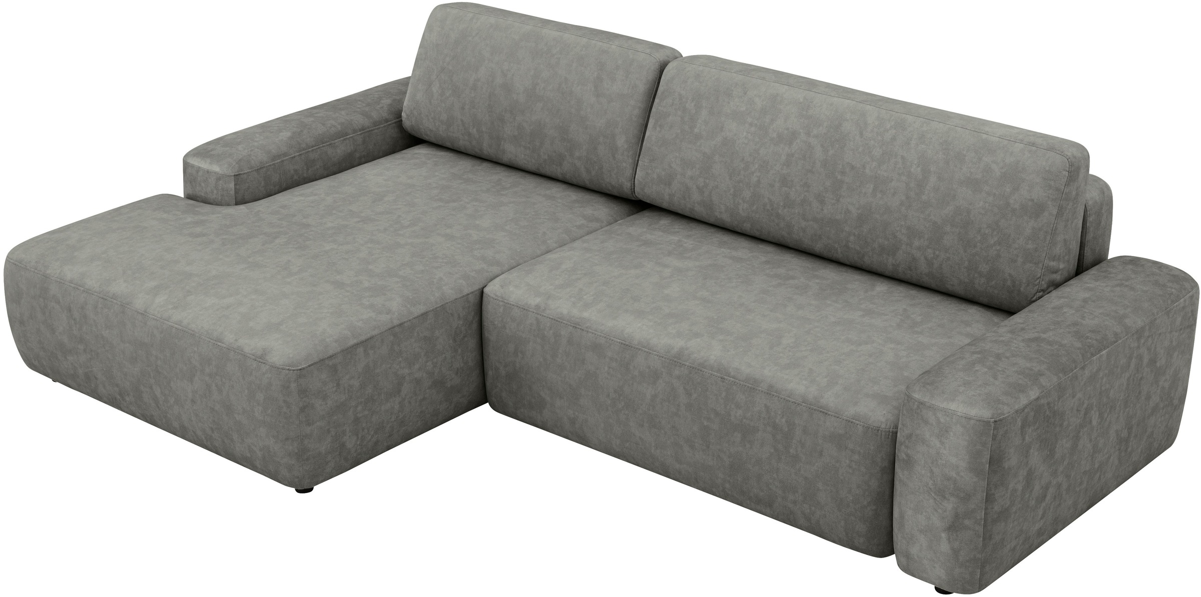 INOSIGN Ecksofa »TORGE (264cm), Schlafsofa in Cord, Samtvelours o Struktur fein, L-Form«, Schlaffunktion, Bettkasten, Liegefläche: 125/210 cm