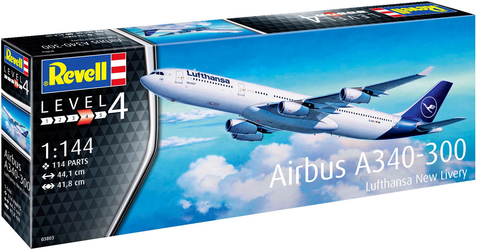 Revell® Modellbausatz »Airbus A340-300 “Lufthansa" New Livery« Made in Europe