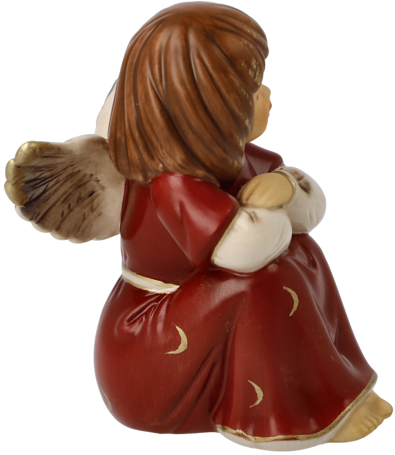 Goebel Engelfigur »Himmelsboten, Weihnachtsdeko rot«, Steingut, Engel - Verträumtes Engelchen