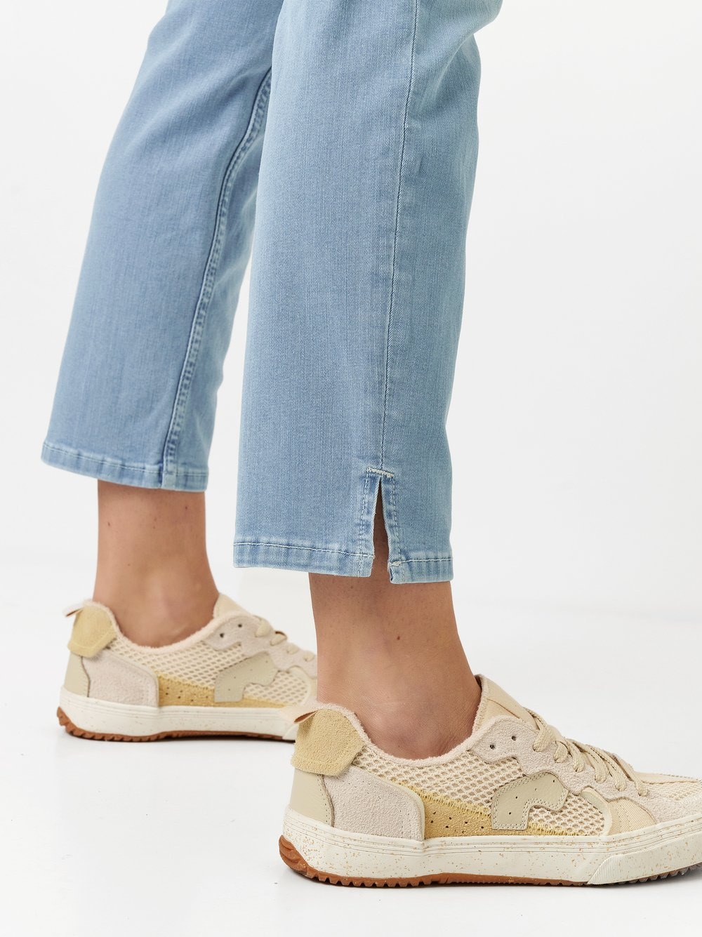 TONI 7/8-Jeans, geschlitzt, mit Stretch