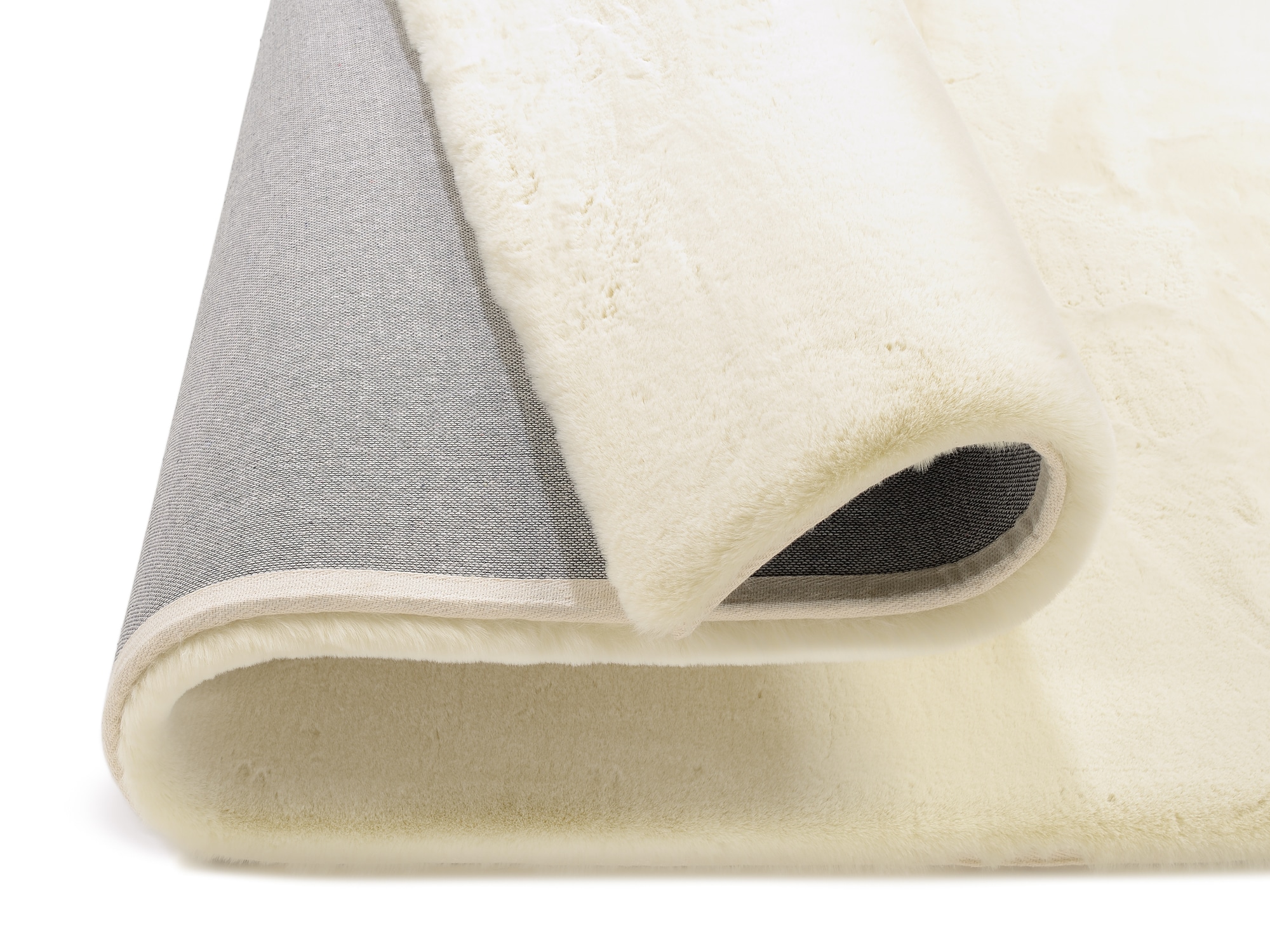 OCI DIE TEPPICHMARKE Teppich »ALISSA«, rechteckig, 38 mm Höhe, Kuschelig weicher Flor, Kaninchen Fell Haptik, getuftet