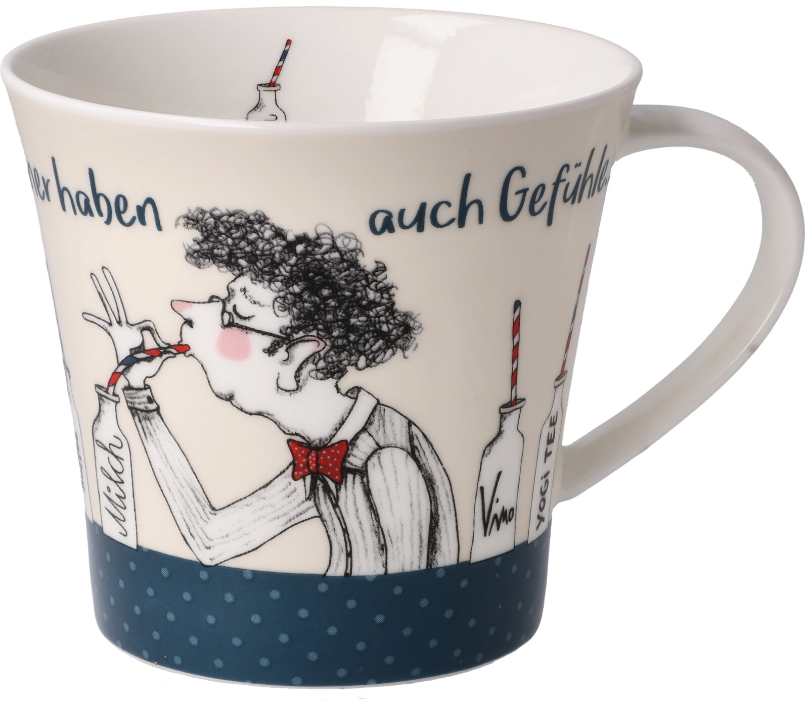 Tasse »Barbara Freundlieb«, Coffee-/Tea Mug, Barbara Freundlieb - "Männer haben Gefühle"
