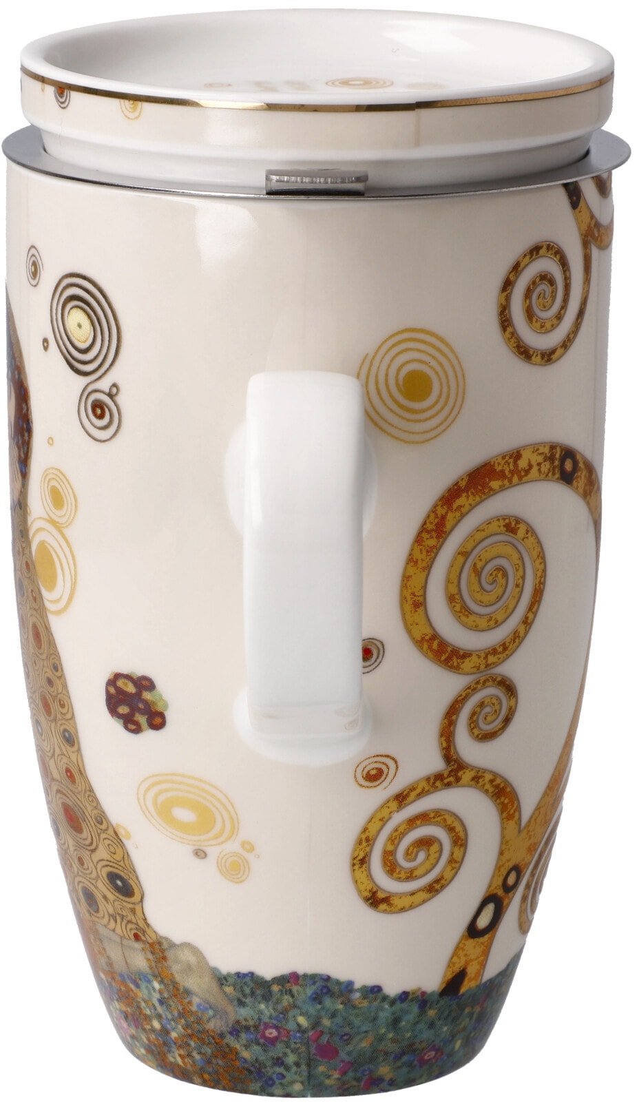 Goebel Tasse »Klimt«, Artis Orbis, Teetasse mit Deckel/Sieb, Metall, Gustav Klimt - Der Kuss