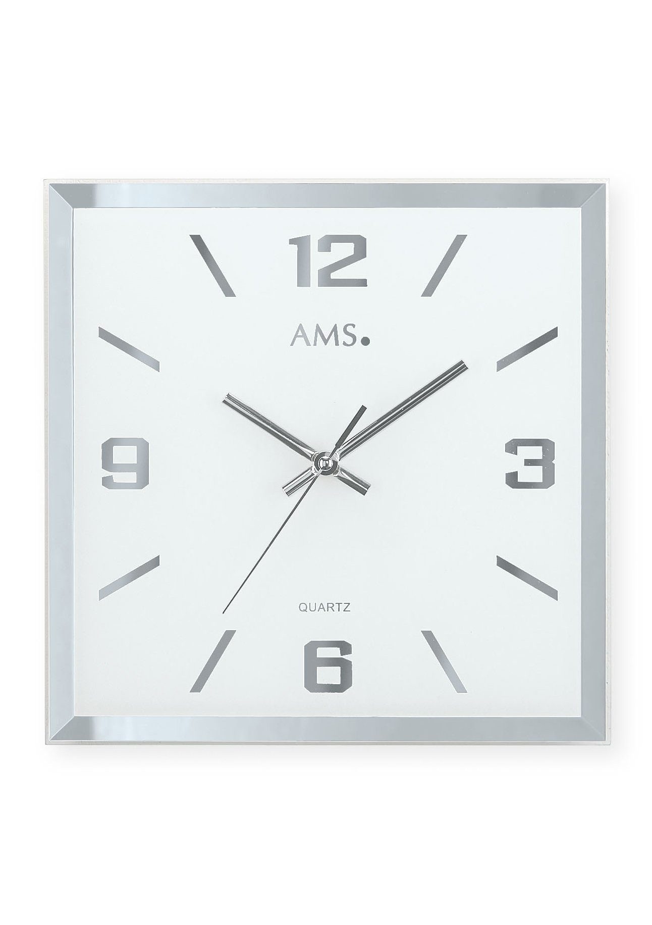 AMS Wanduhr »W9324«, Quarzuhr,Glas,Wohnzimmer,Esszimmer,Küche,Arbeitszimmer günstig online kaufen