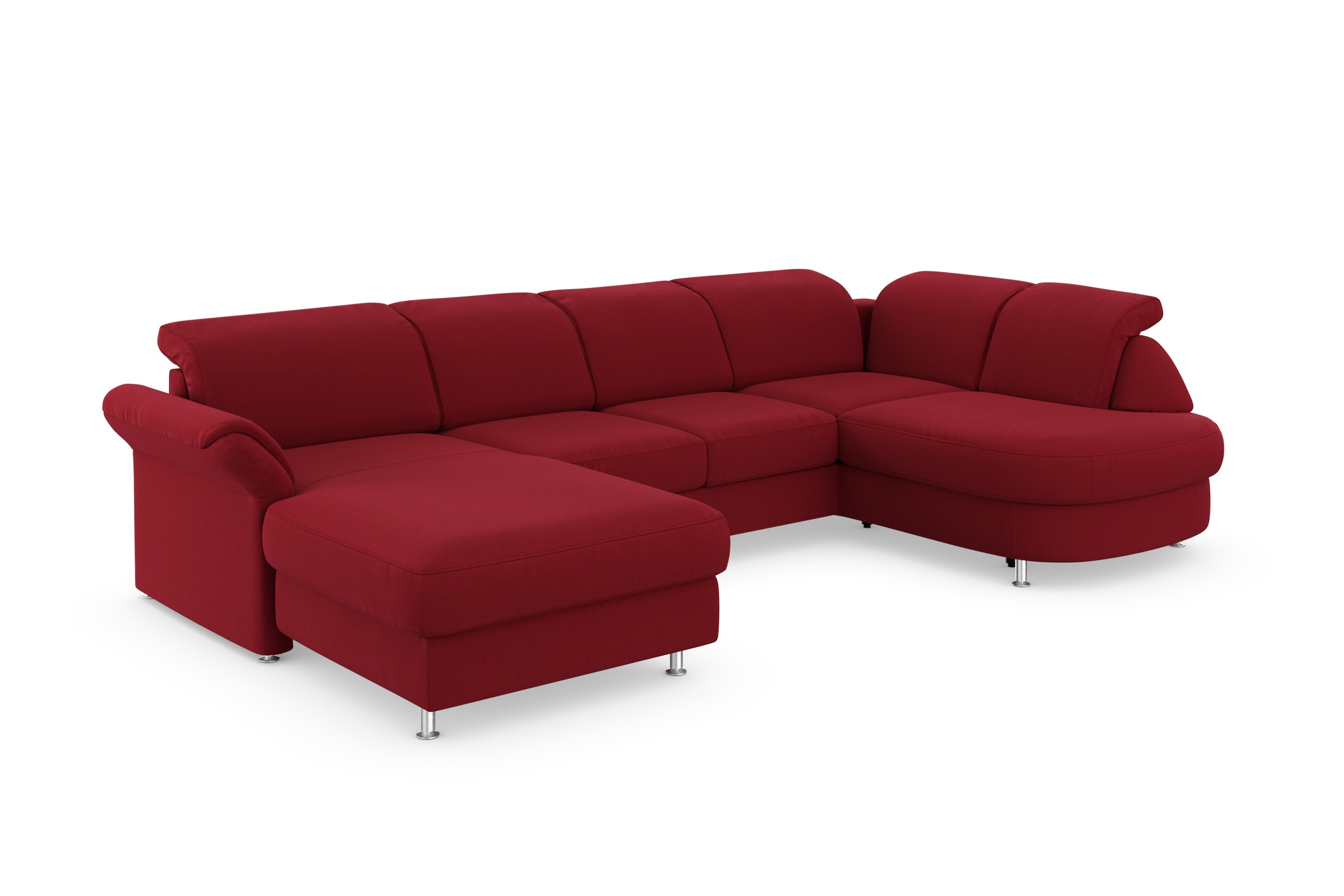 sit&more Wohnlandschaft »Apulia U-Form«, wahlweise Bettfunktion, Bettkasten und Kopf- und Armteilverstellung