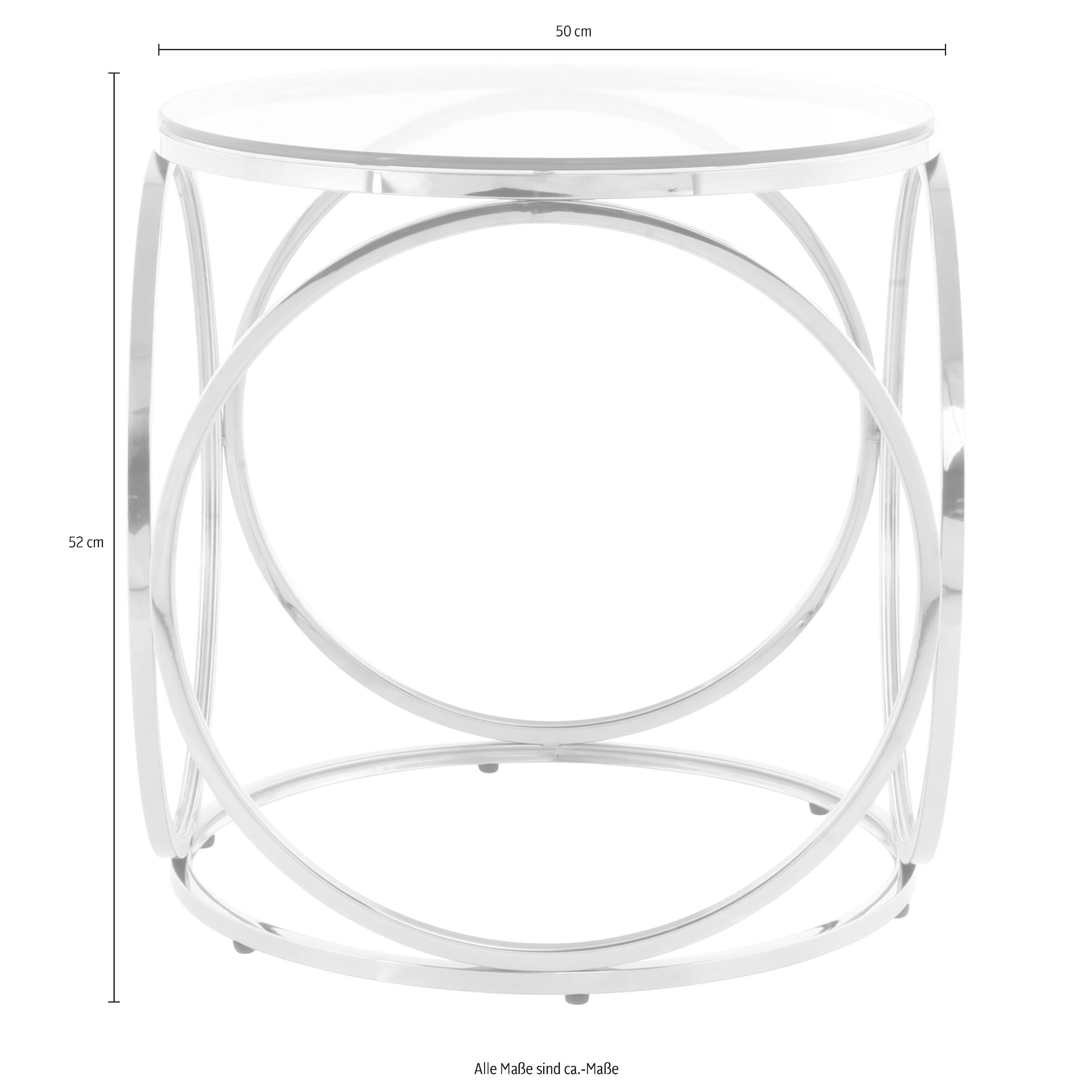 Kayoom Beistelltisch »Whitney 225,Beistelltisch mit offenem Design, Gestell aus Metall«, (1 St.), Glamouröses Design, hochwertige Verarbeitung, pflegeleicht