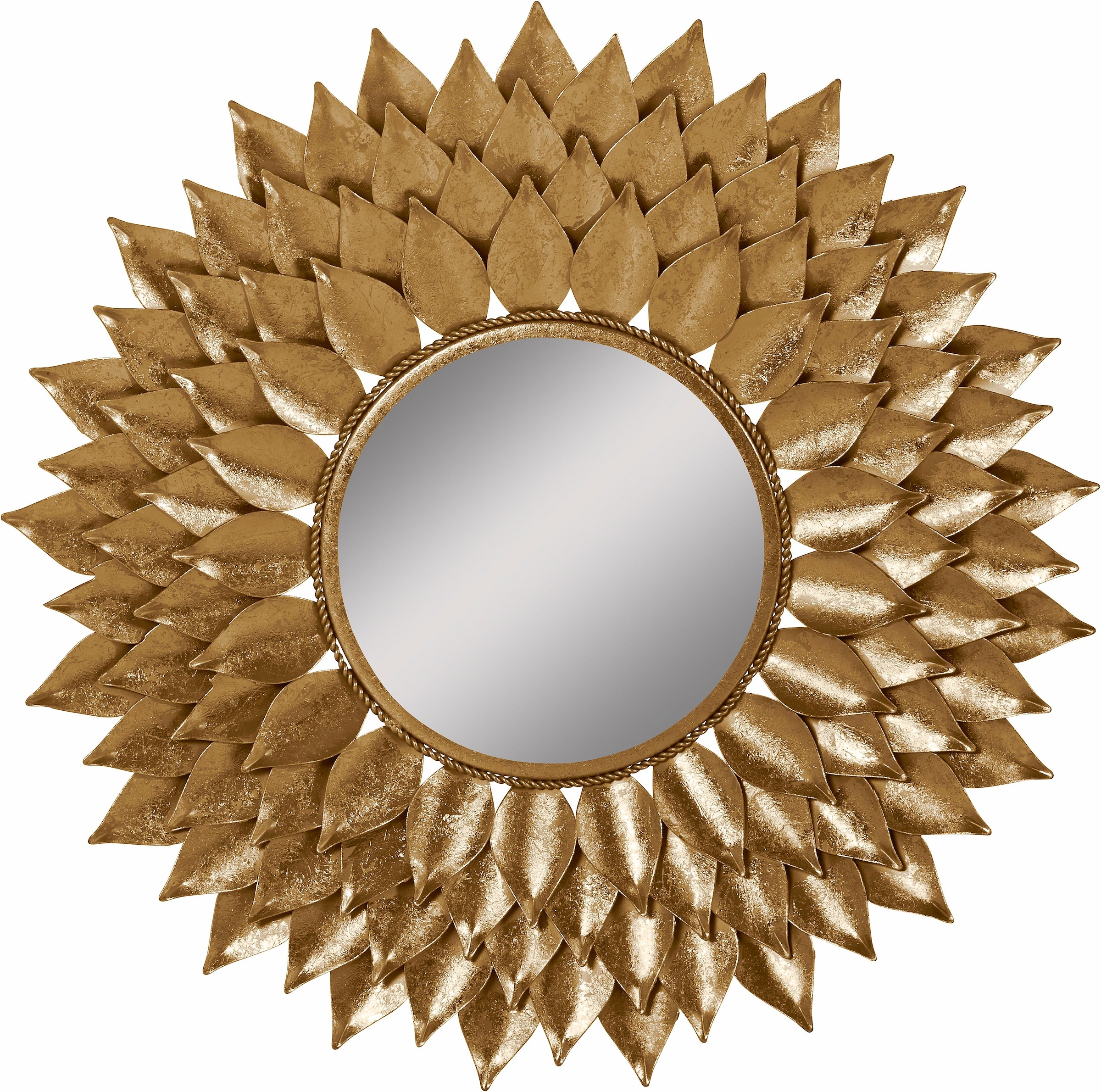 Leonique Dekospiegel online Ø mit »Sarai«, 73,5 Sonne, Wandspiegel, Metall aus Rahmen bestellen cm, Blattgold-Finish