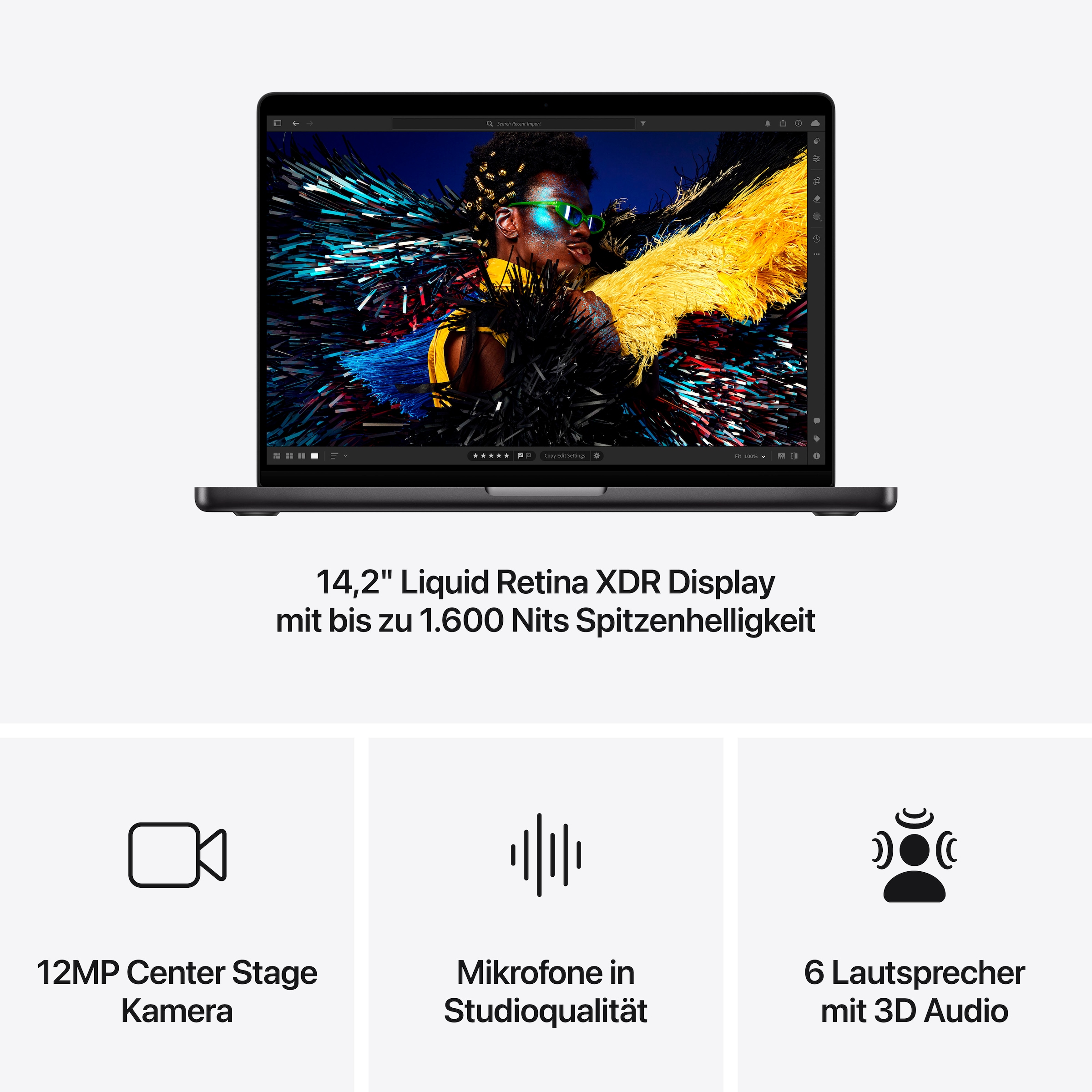 Apple Notebook »MacBook Pro 14''«, 35,97 cm, / 14,2 Zoll, Apple, M4, 10-Core GPU, 512 GB SSD