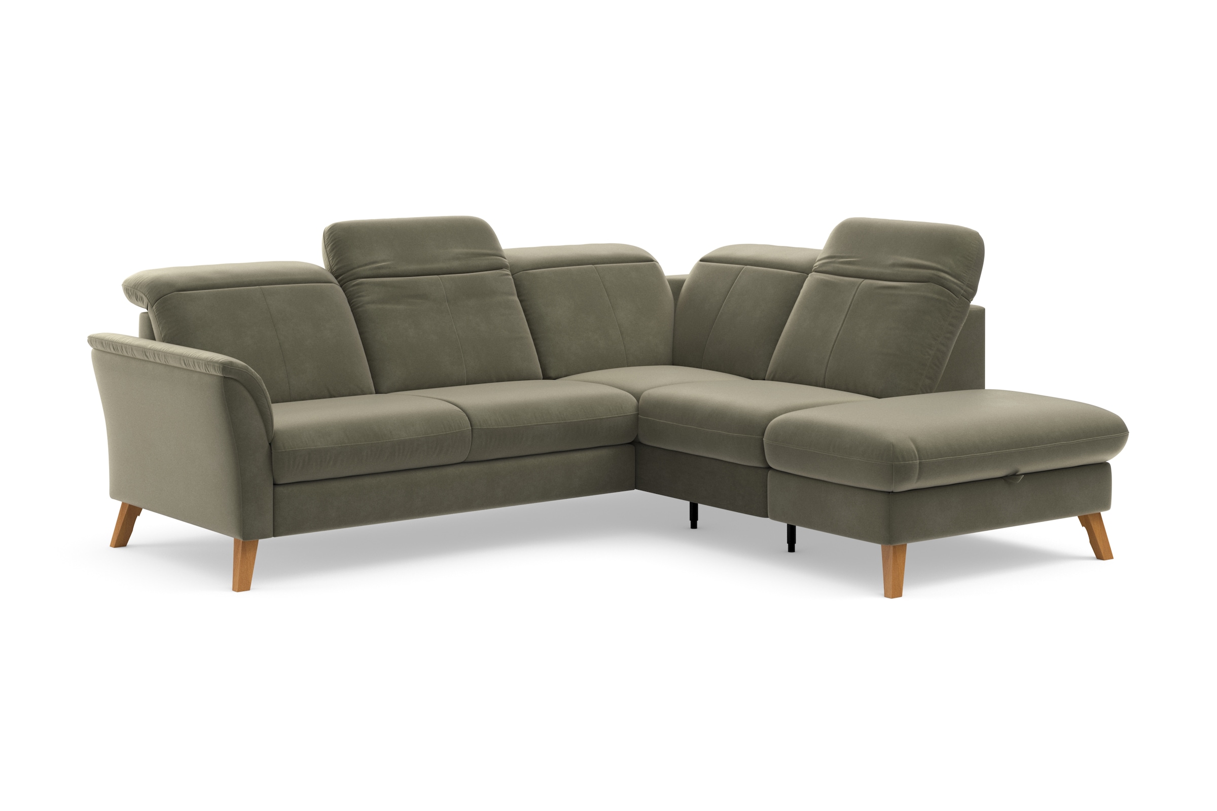 sit&more Ecksofa »Romero L-Form«, wahlweise mit oder ohne TV-Funktion, Bettfunktion, Bettkasten