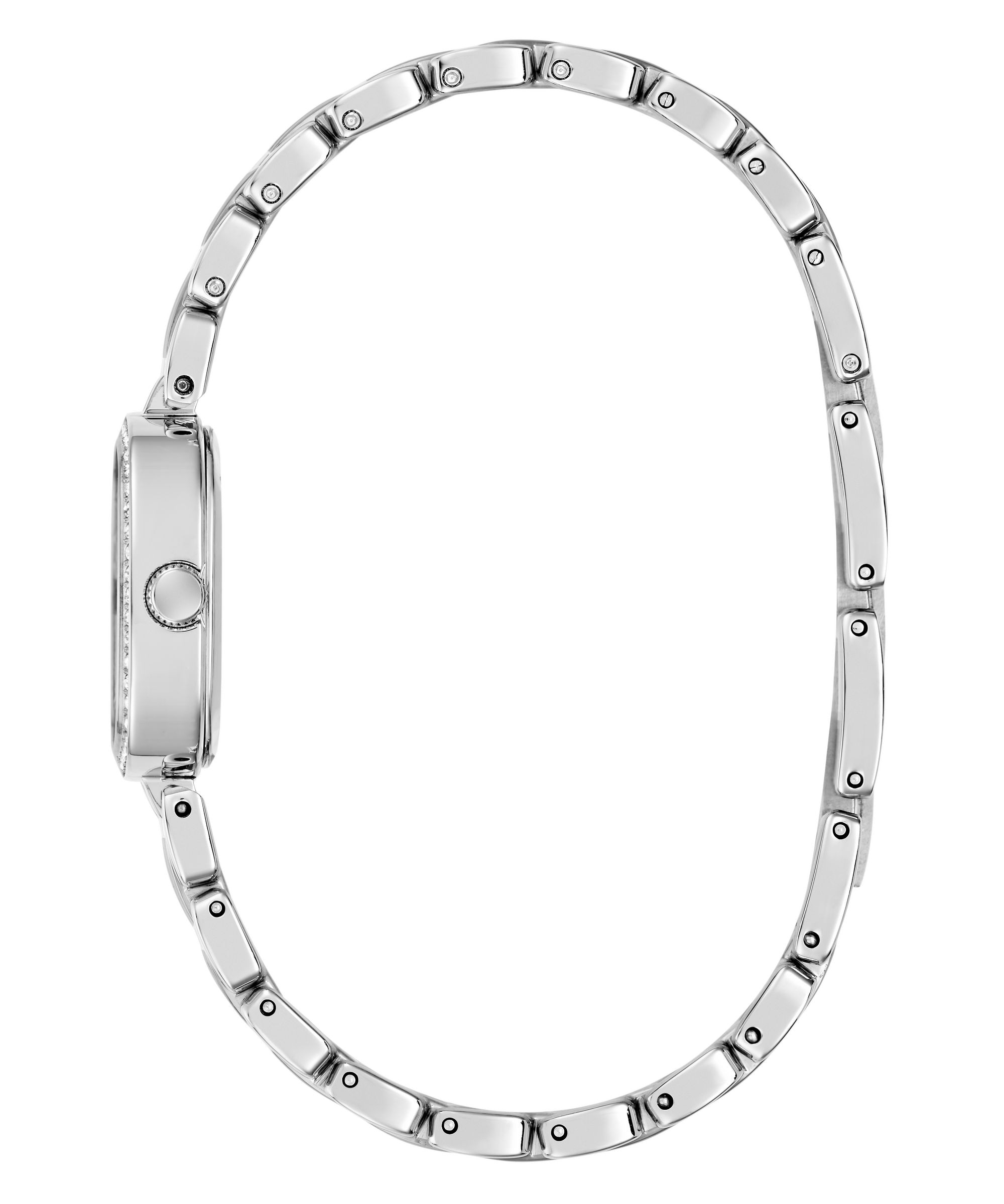 Guess Quarzuhr »HAZEL« Armbanduhr, Damenuhr, Edelstahlarmband, analog