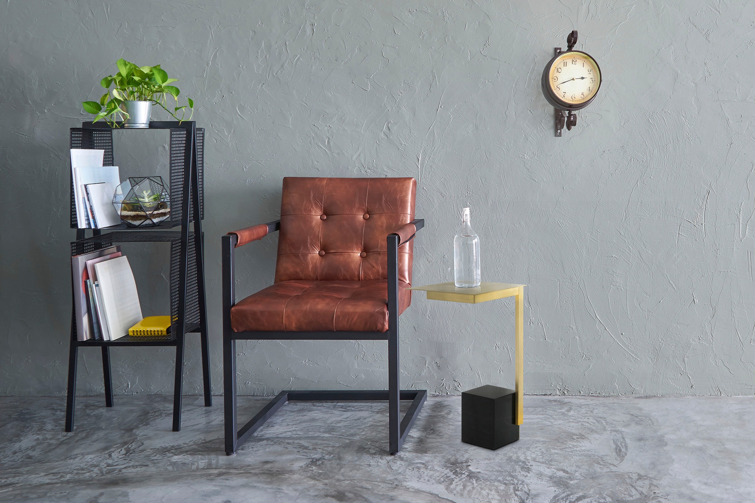 Kayoom Beistelltisch »Rocio 225, Passender Marmorfuß in kantigem Design« 1 günstig online kaufen