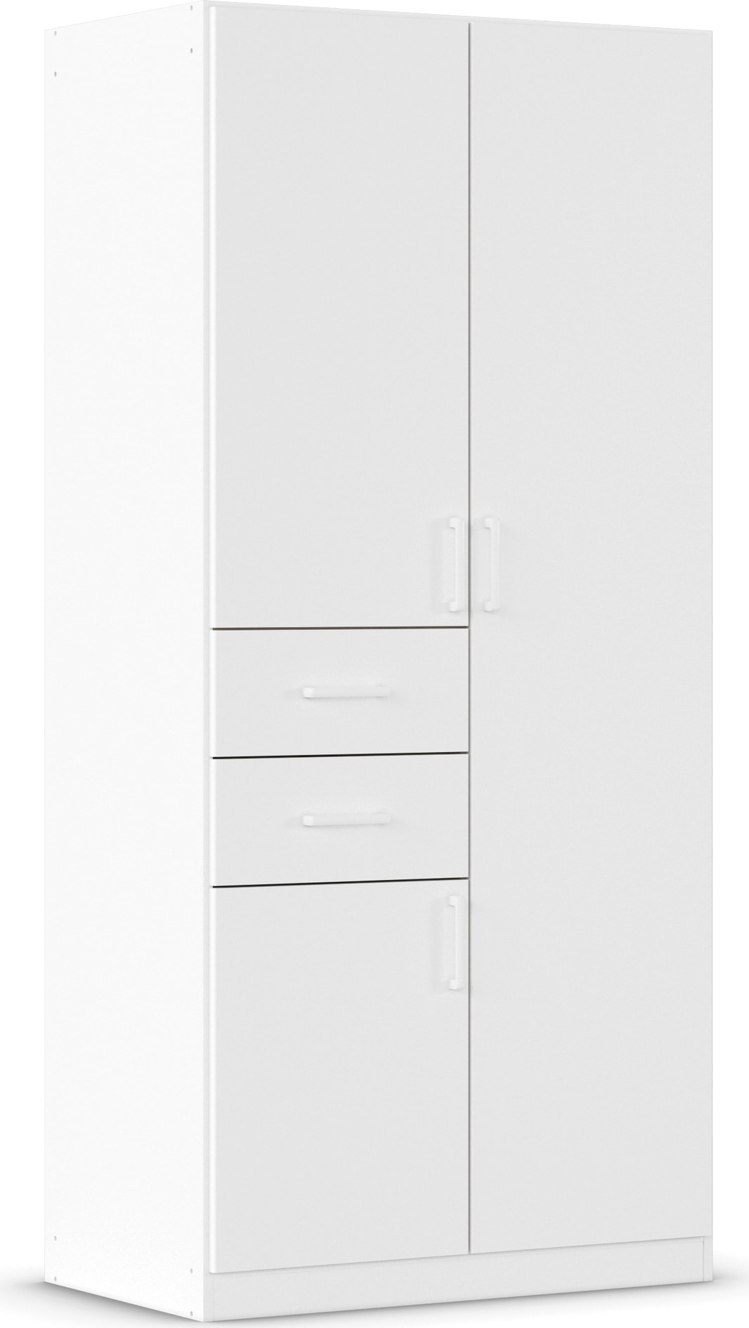 rauch Drehtürenschrank »Kleiderschrank Schrank Garderobe MAIKA mit Dekor-Front«, 2 Schubladen, in verschiedenen Breiten, Höhen, Farben, MADE IN GERMANY