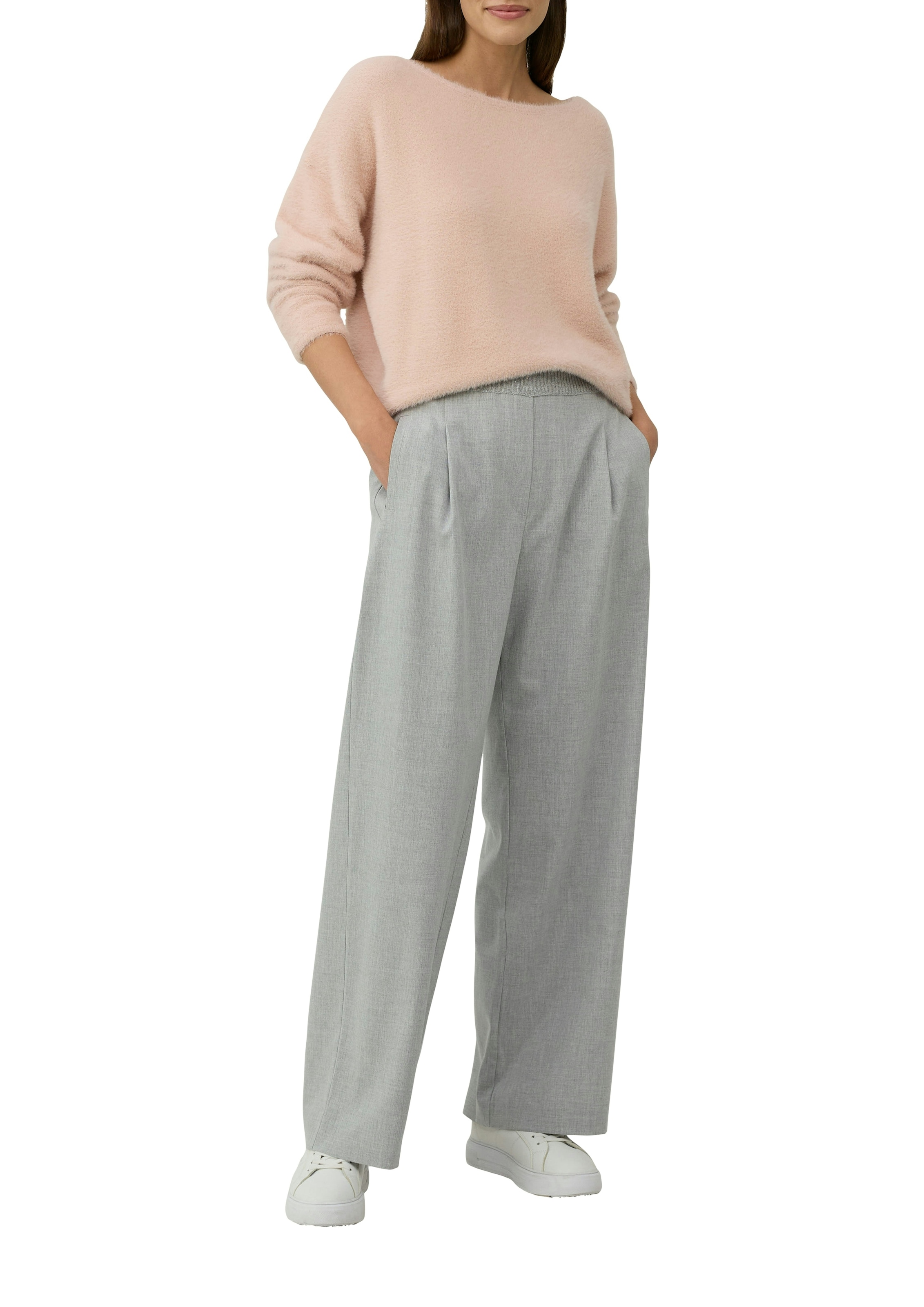 s.Oliver BLACK LABEL Strickpullover mit U-Boot Ausschnitt