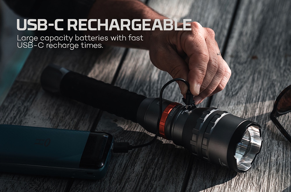 NEBO LED Taschenlampe »Nebo DAVINCI™ 12000 RC Mag Dial« Set, Taschenlampe inkl. Ladekabel, 2 Stk. tlg.