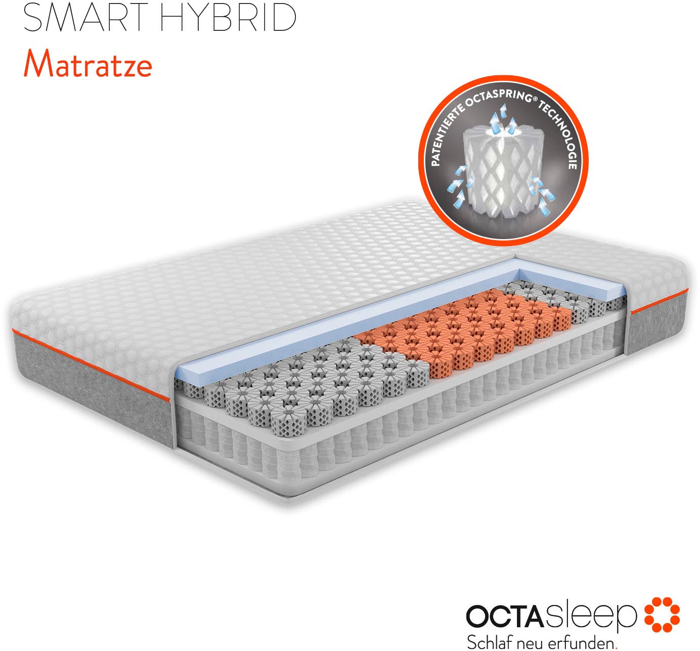 Taschenfederkernmatratze Octasleep Smart Hybrid Matress günstig online kaufen