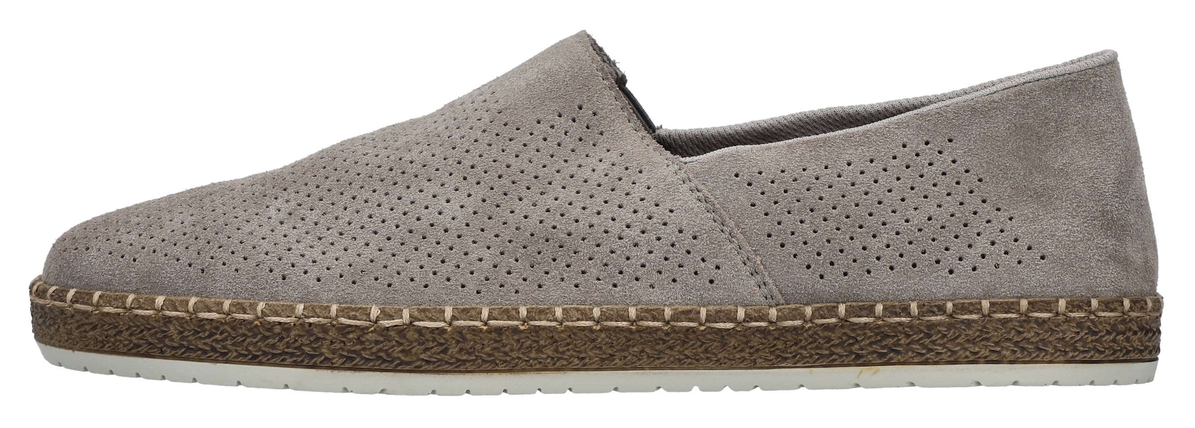 Rieker Slipper, Schlupfschuh, Casual-Slipper, Mokassin mit Perforation