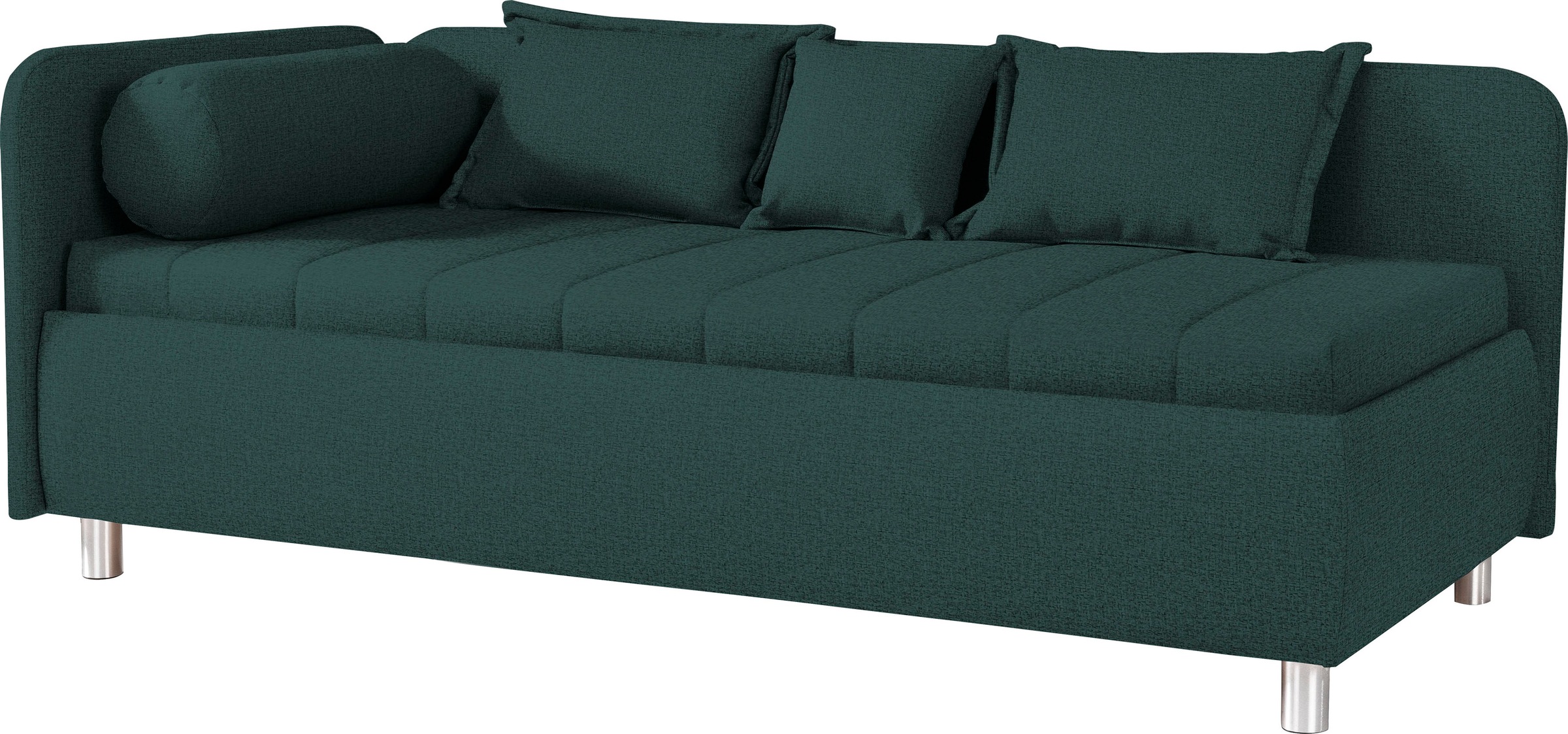 alina Schlafsofa »Kiana«, mit Bettkasten und Zierkissen, Liegefläche 90/200 cm oder 100/200 cm