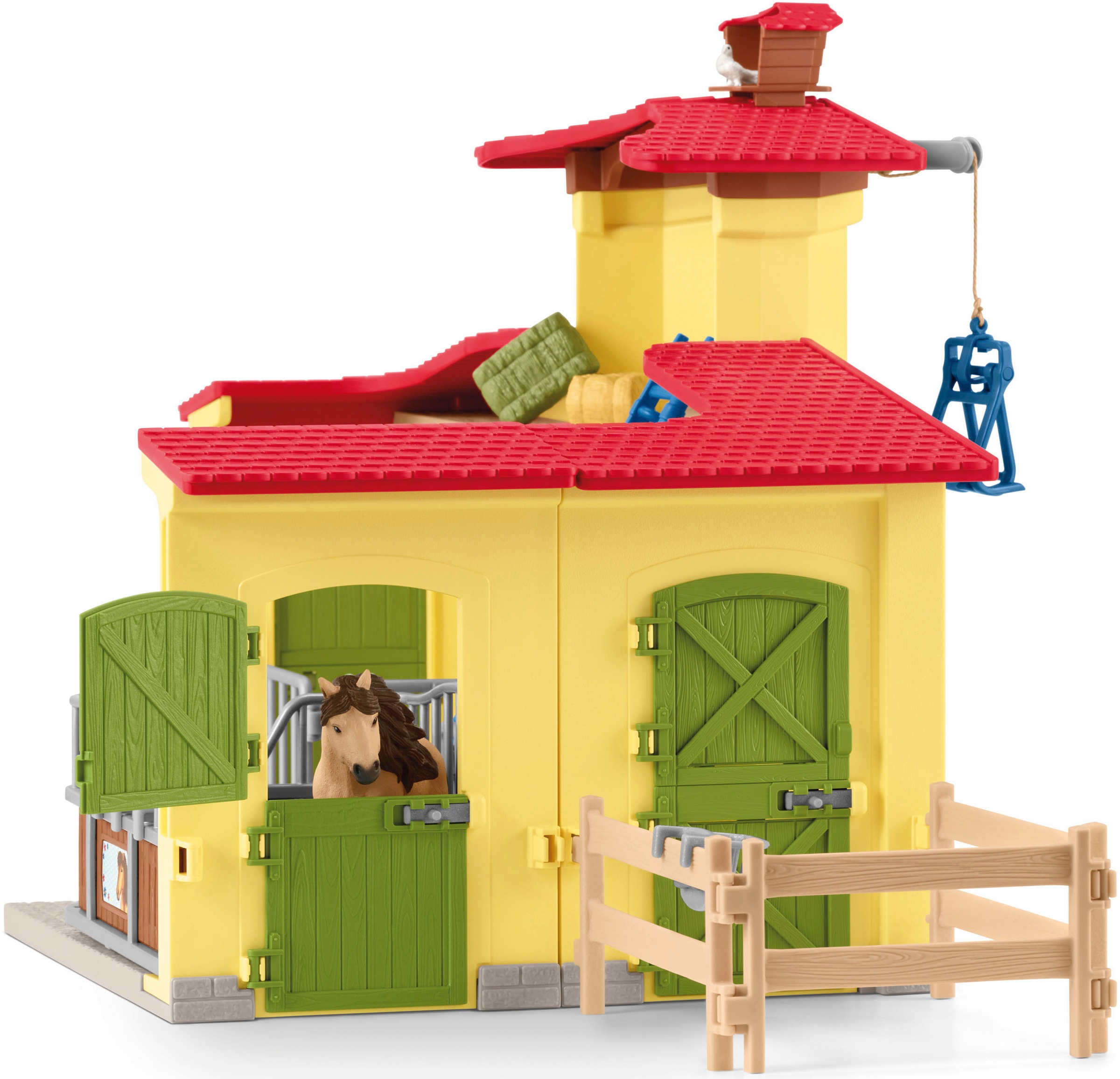 Schleich® Spielwelt »FARM WORLD, Ponybox mit Islandpferd Hengst (42609)«