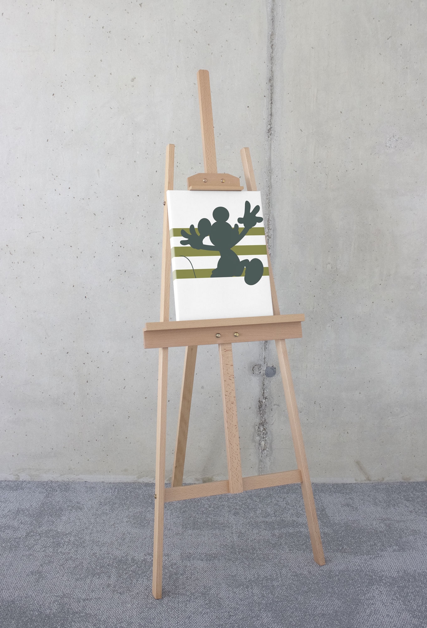 Komar Leinwandbild »Mickey Hey There - Größe 30 x 40 cm«, Natur, (1 St.), Keilrahmenbild mi Echtholzrahmen