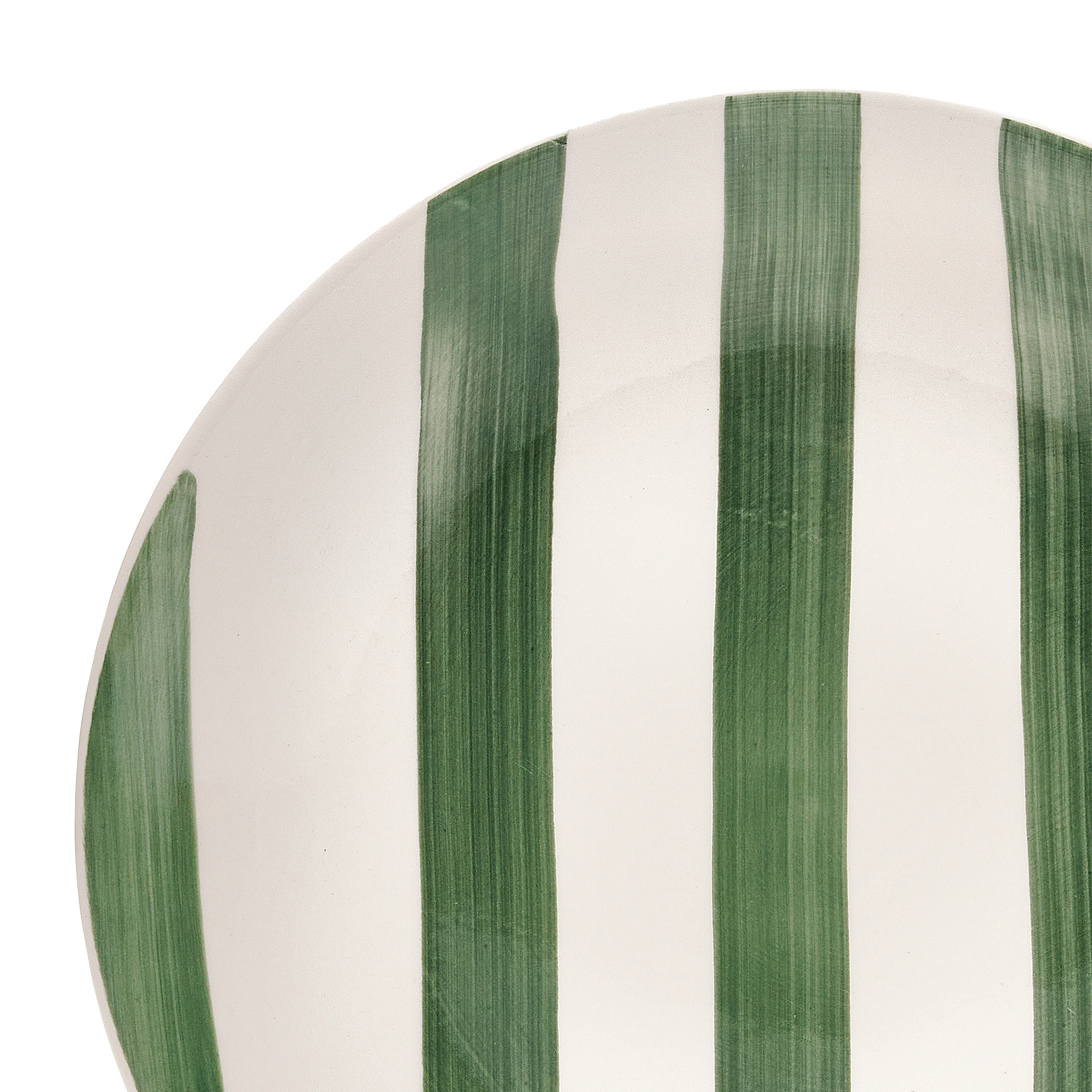 van Well Speiseteller »Mallorca, Teller 27 cm, 6 Stück« Teller Set, Keramik, Streifenoptik, spülmaschinen-/mikrowellengeeignet