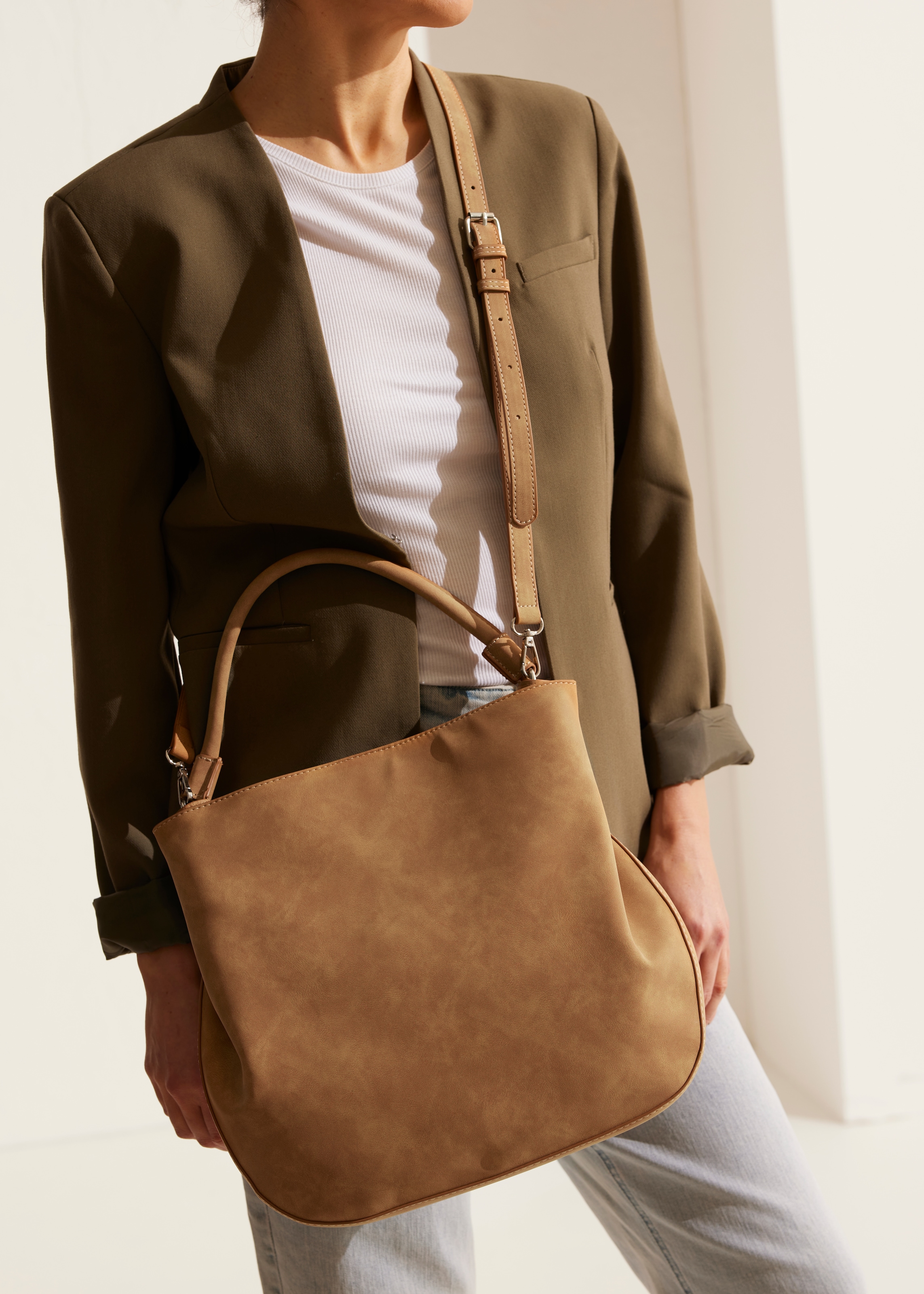 Vivance Handtasche »Umhängetasche«, Schultertasche, Henkeltasche im Western-Look, Crossbody Bag VEGAN