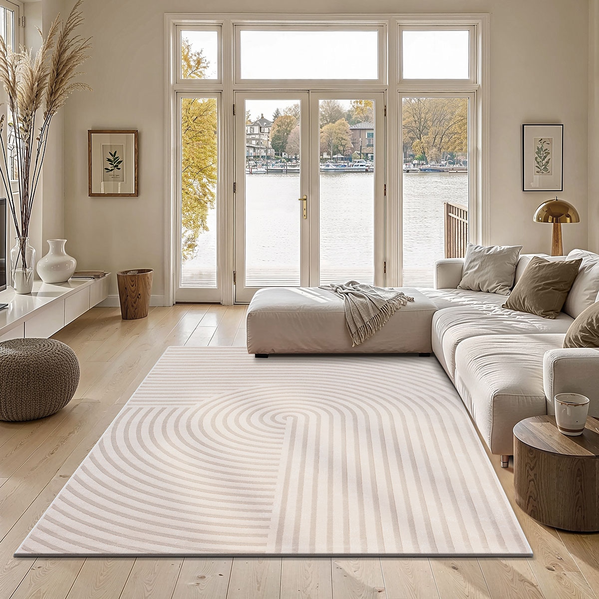 the carpet Teppich »Knight« rechteckig 12 mm Höhe moderner Wohnzimmer Teppich elegant glänzender Flor