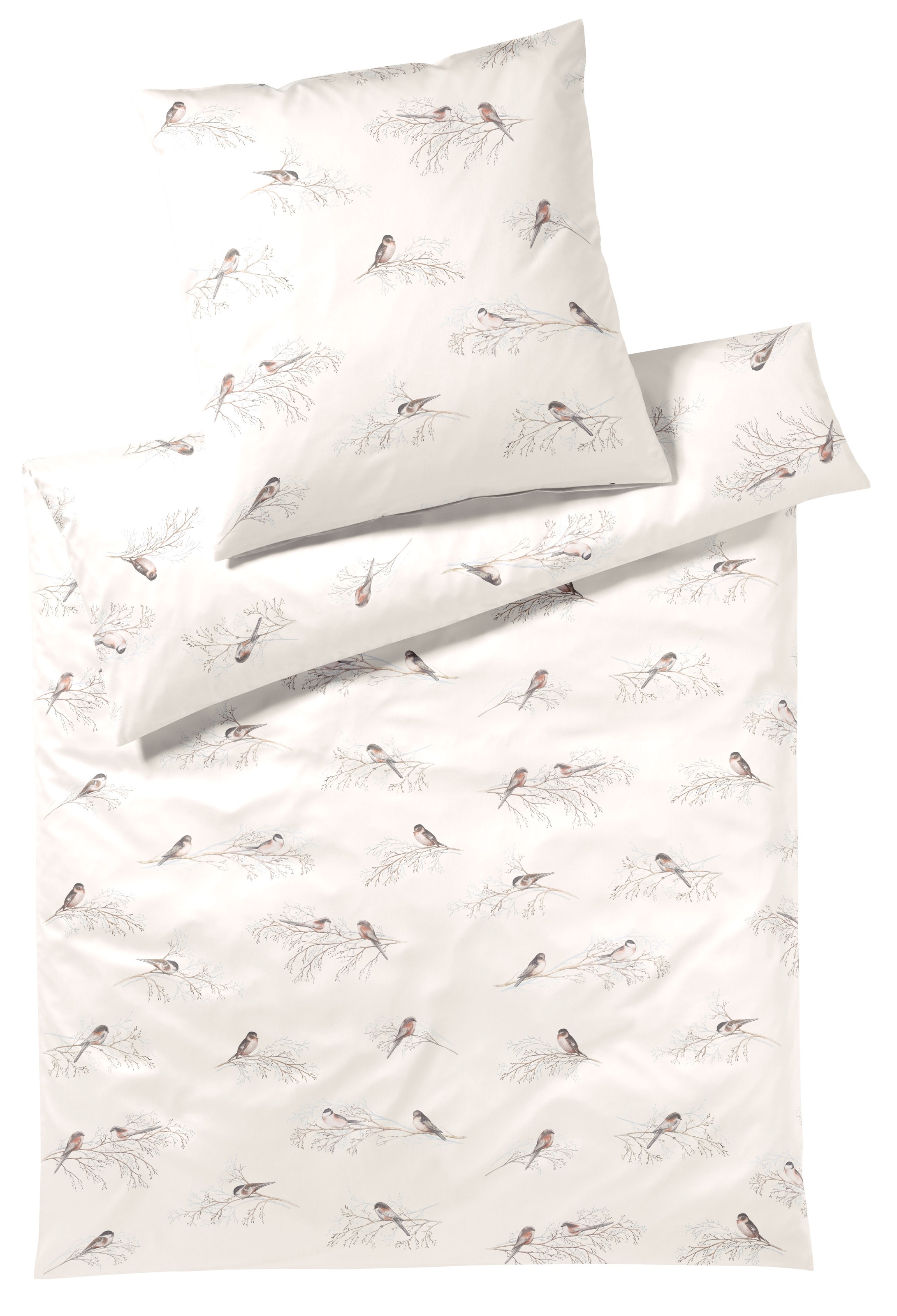 Elegante Bettwäsche »Spätzchen« 2 Stk. tlg. angenehmes Hautgefühl günstig online kaufen