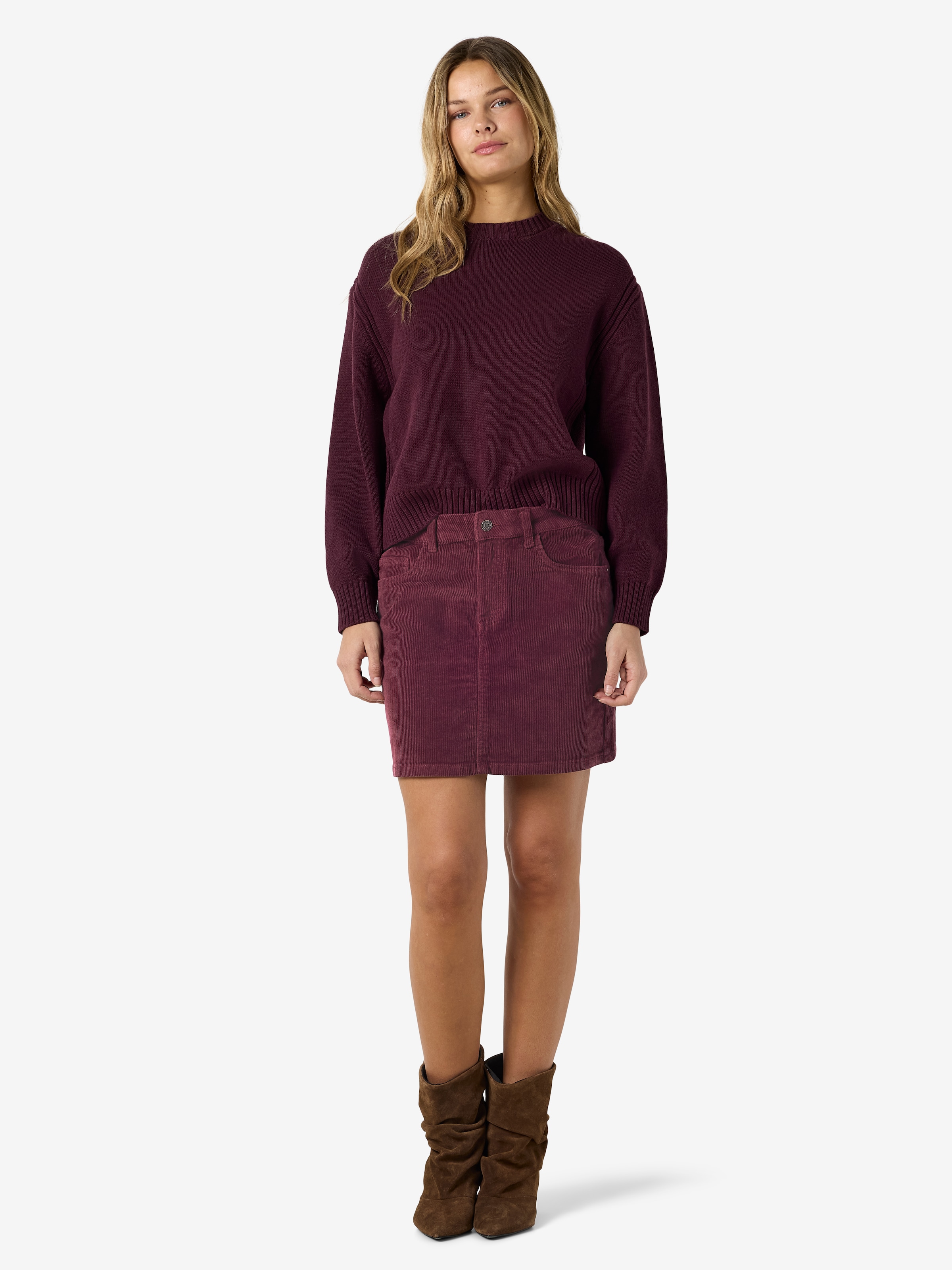 Noisy may Cordrock »NMCORD YOLANDA MW SKIRT NOOS« Baumwollmischung