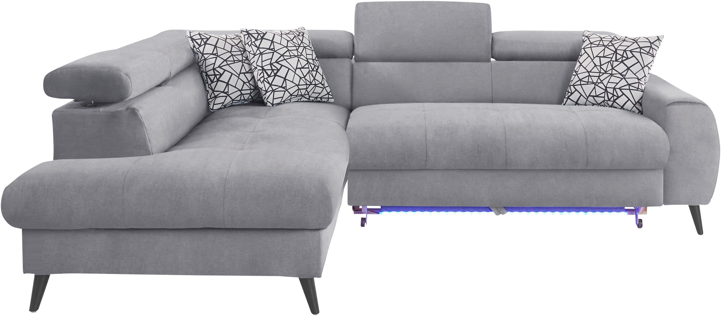COTTA Ecksofa "Mia L-Form mit 3 Zierkissen", wahlweise mit Bettfunktion, Be günstig online kaufen