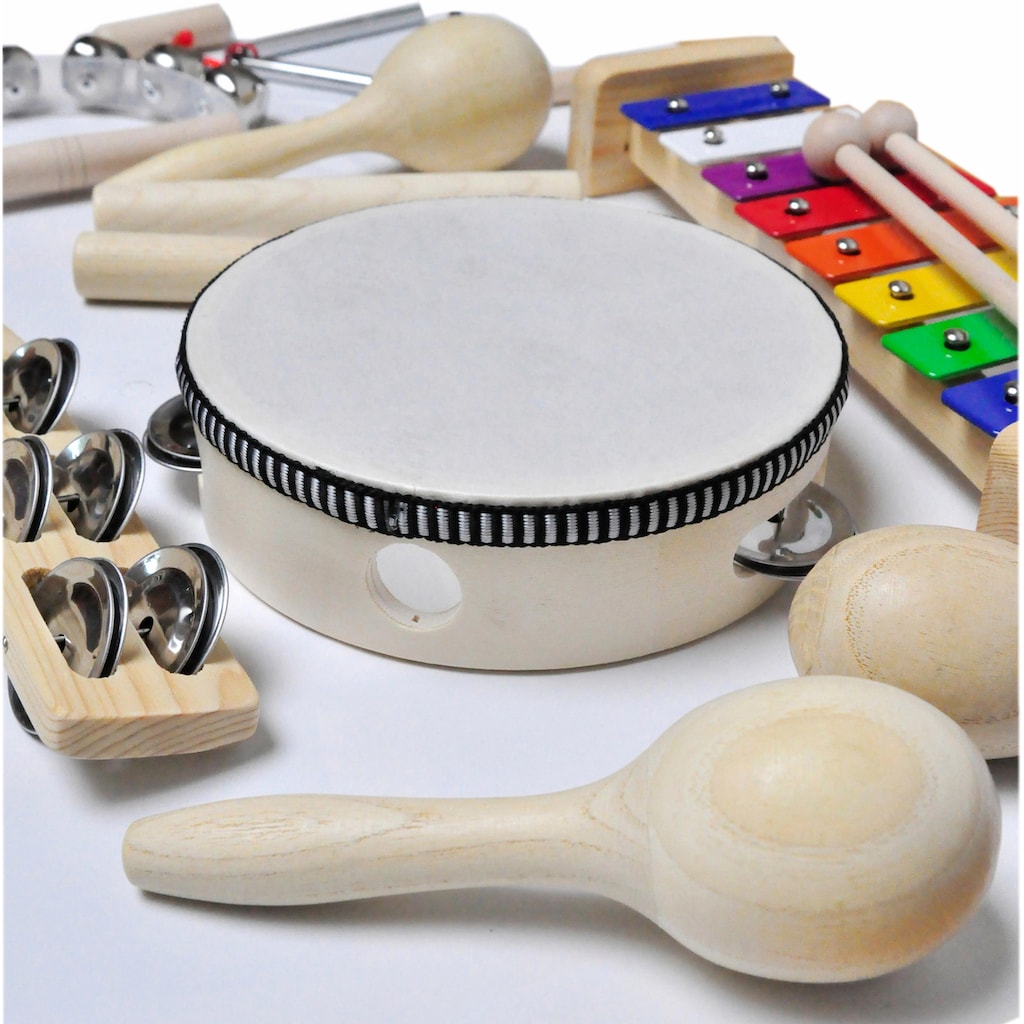 Clifton Trommel »9 teiliges Kinder Percussion Set mit CD«