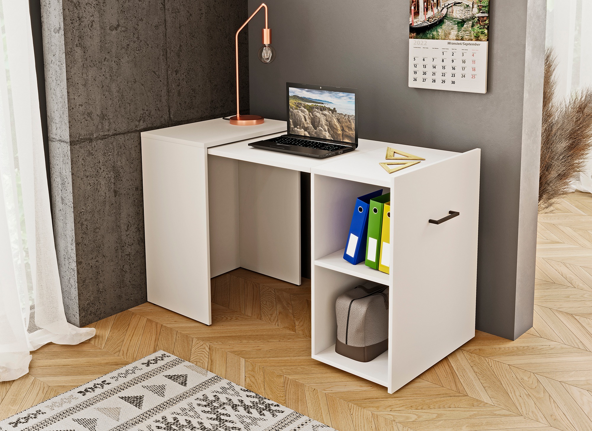 INOSIGN Schreibtisch »Smart«, platzsparende Kommode ausziehbar zu einem kom günstig online kaufen