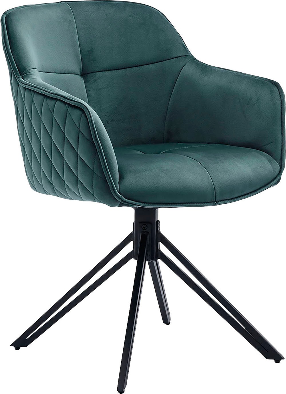 SalesFever Armlehnstuhl »Stilvoller Esszimmerstuhl« () mit 360° Drehfunktio günstig online kaufen