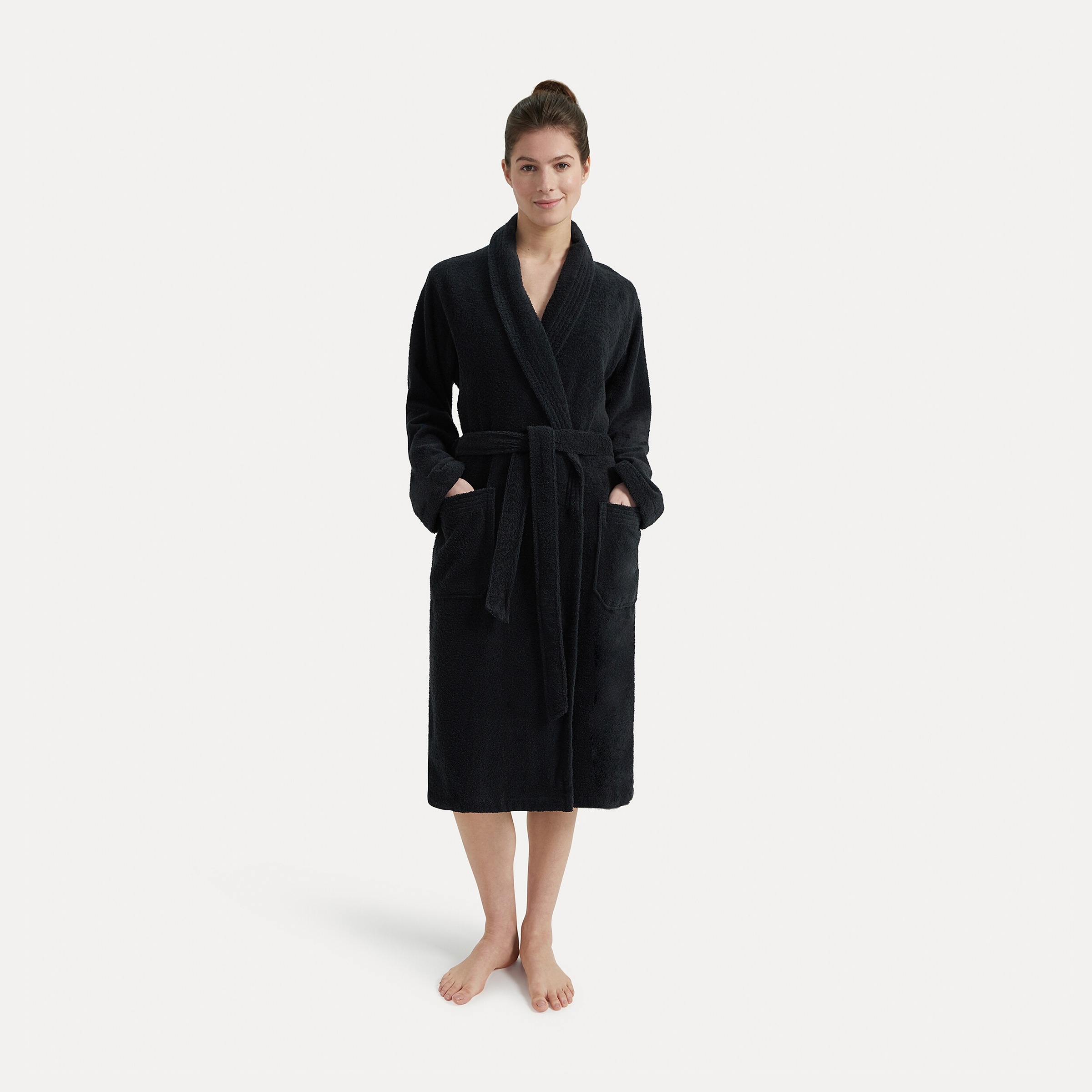 Möve Unisex-Bademantel »Basic« 1 Stk. mit Schalkragen