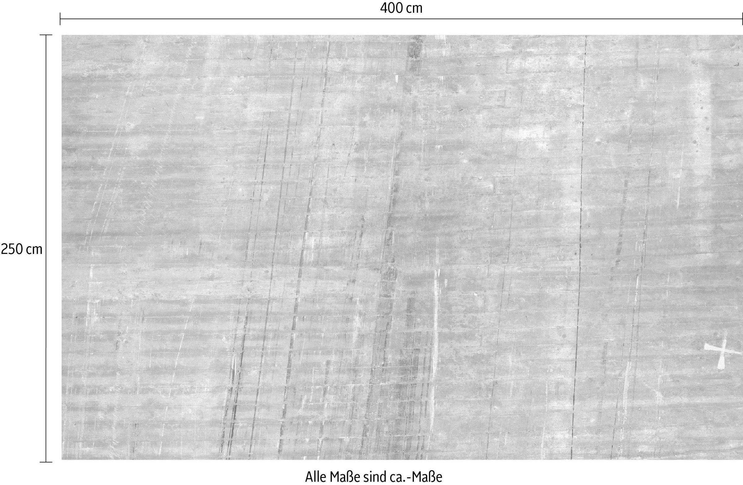 Komar Vliestapete »Digitaldruck Vlies - Concrete - Größe 400 x 250 cm«, bedruckt, Wohnzimmer, Schlafzimmer