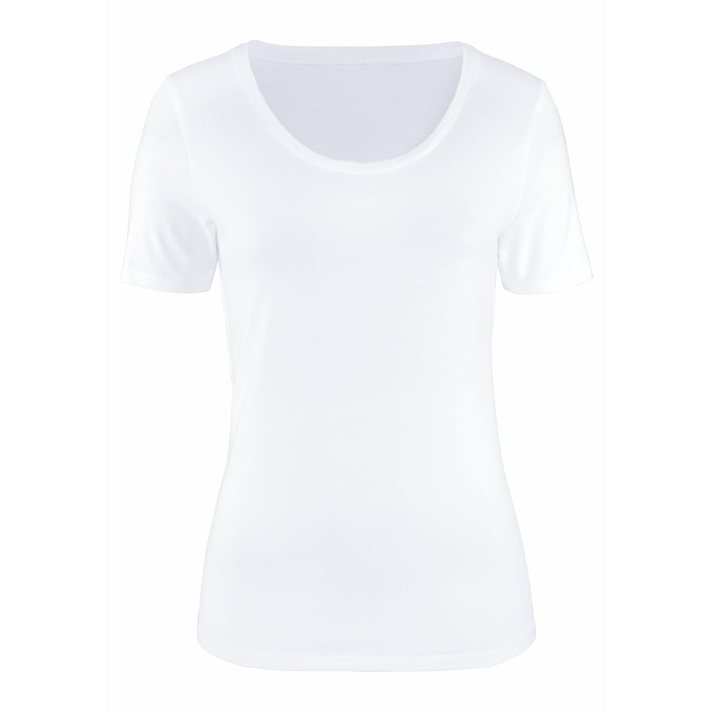 Vivance Kurzarmshirt, (2er-Pack)