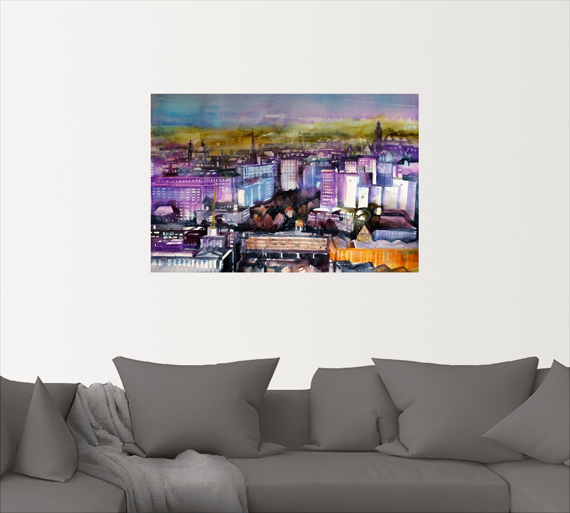 Artland Wandbild »Leipzig, Stadtansicht«, Deutschland, (1 St.), als Alubild, Leinwandbild, Wandaufkleber oder Poster in versch. Größen
