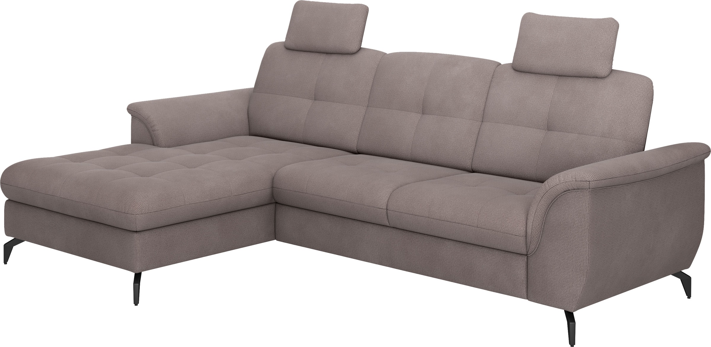 sit&more Ecksofa »Zora L-Form«, wahlweise mit Bettfunktion und Bettkasten