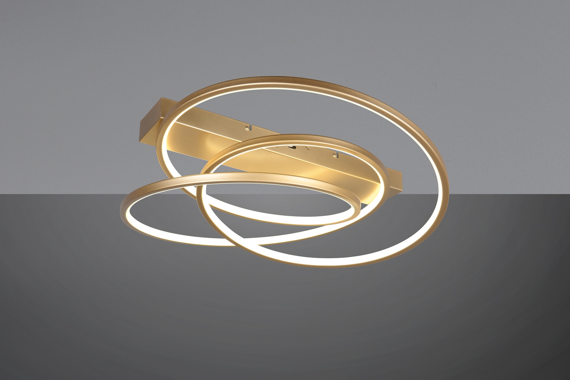 TRIO Leuchten LED Deckenleuchte »DARVIN, LED Deckenlampe 34W 4500 Lumen, dimmbar Lichtfarbe einstellbar« LED-Board 1 Stk. warmweiß - kaltweiß CCT 2300/3000/4000K warmweiß-kaltweiß, Deckenlampe Büro Wohnzimmer