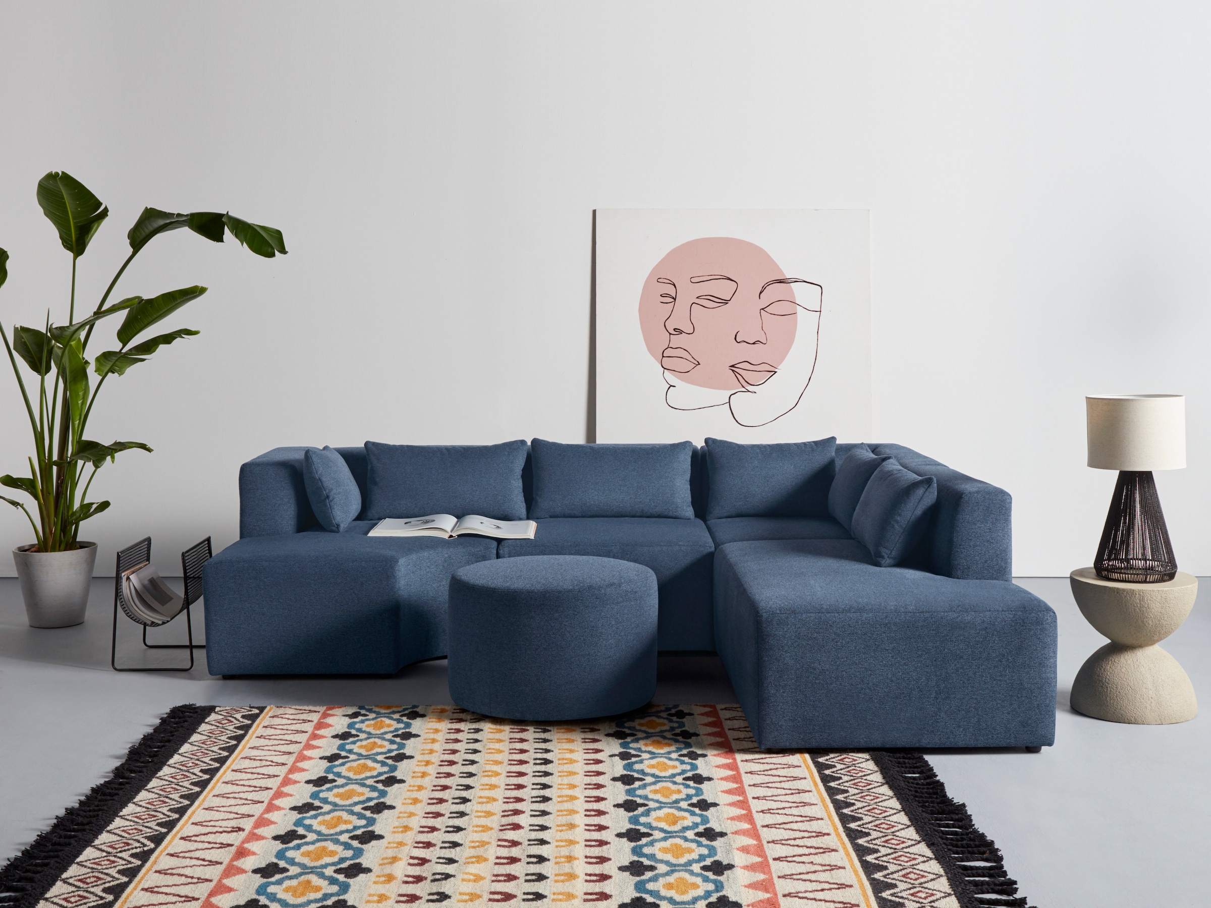 Leonique Ecksofa »Alexane L-Form«, zusammengesetzt aus Modulen, in vielen B günstig online kaufen