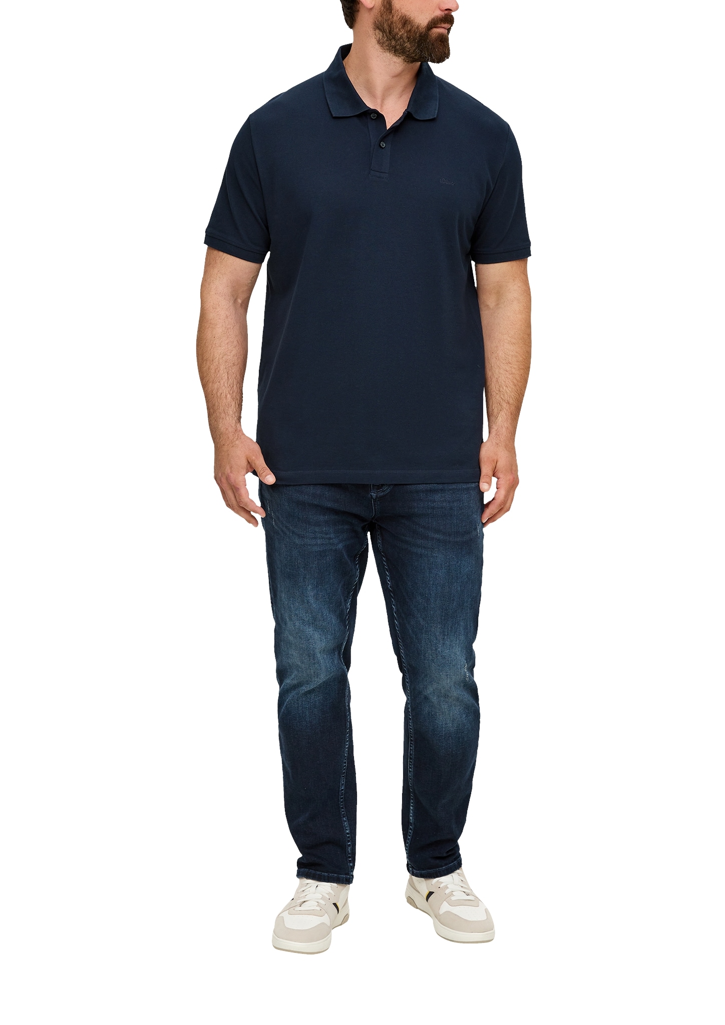 s.Oliver Men Big Sizes Poloshirt Kurzarm-Polo aus Baumwolle - Große Größen